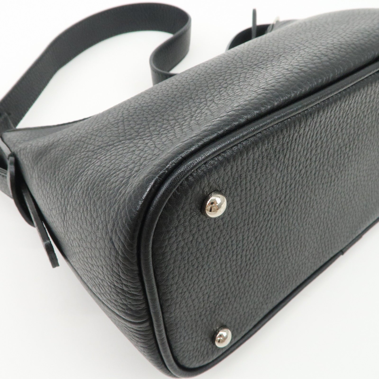 BURBERRY Leather Shoulder Bag Nova Plaid Black