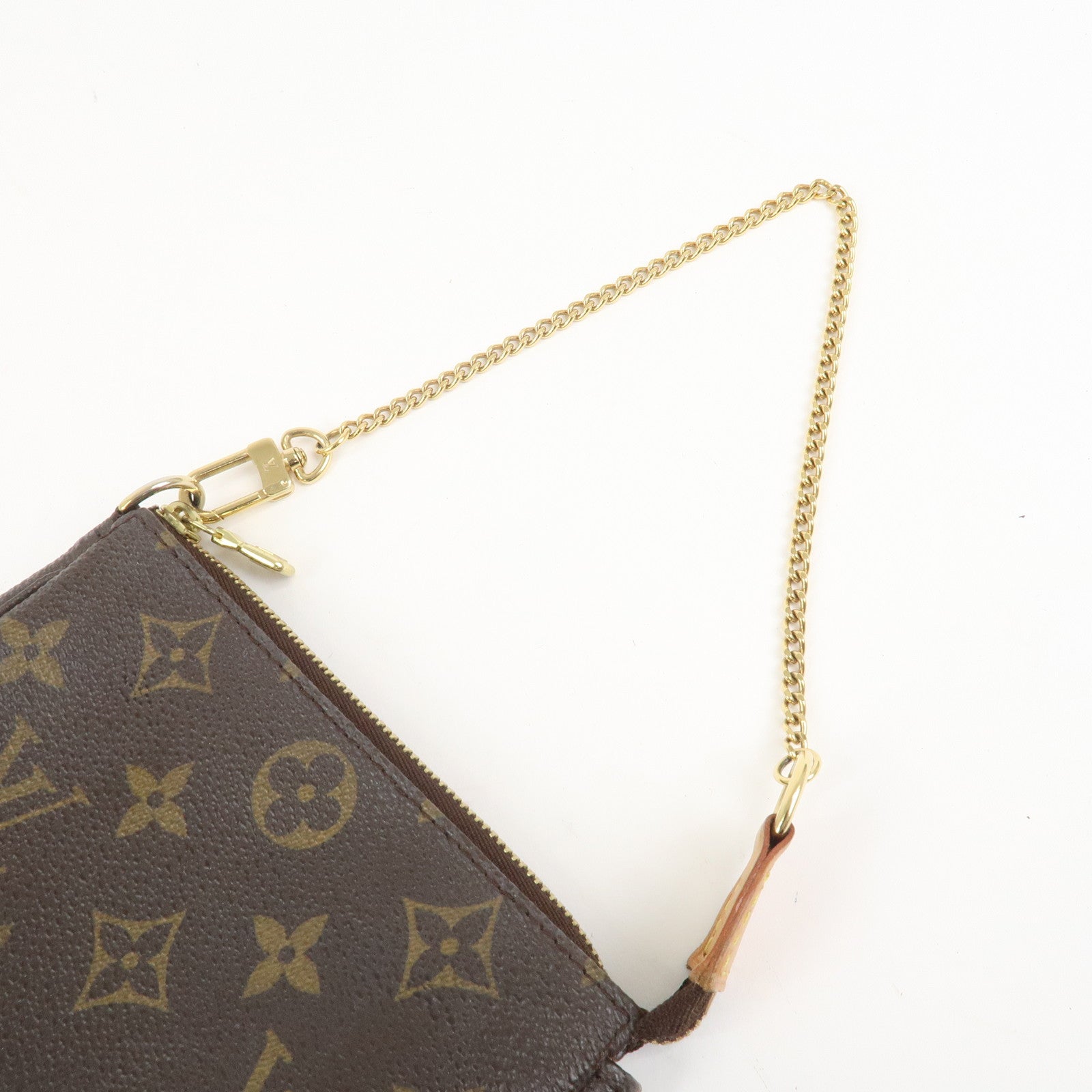 Louis Vuitton Monogram Mini Pochette Accessoires Hand Bag M58009