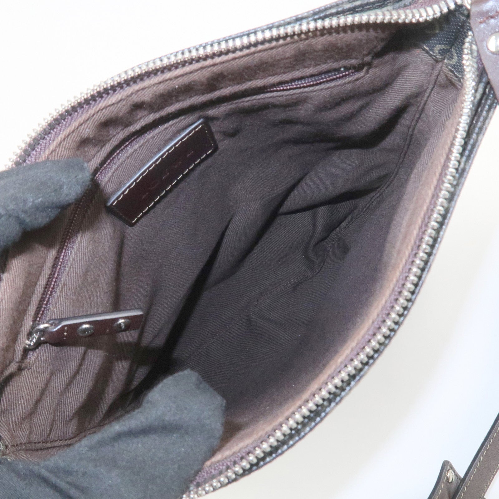 LOEWE Repeat Anagram Logo PVC Leather Shoulder Bag Crossbody Bag