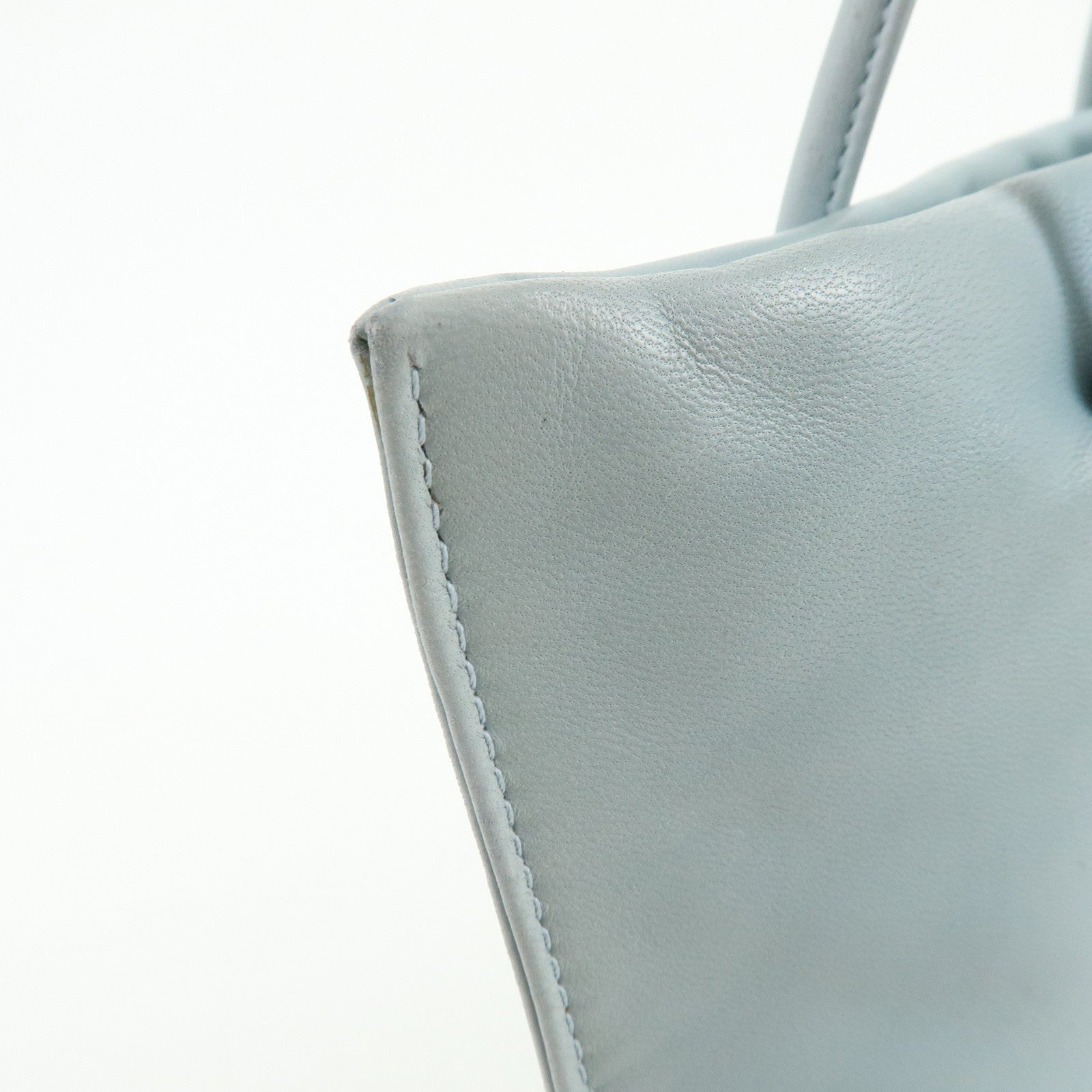 LOEWE Nappa Leather Hand Bag Mini Tote Bag Light Blue