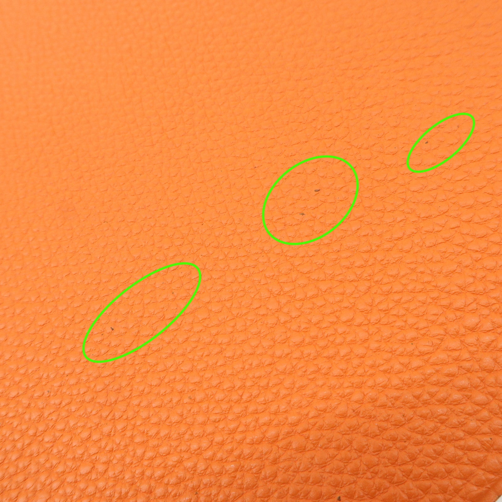 HERMES Togo Leather Ulysse MM □J Stamped Notebook Cover Potiron Orang