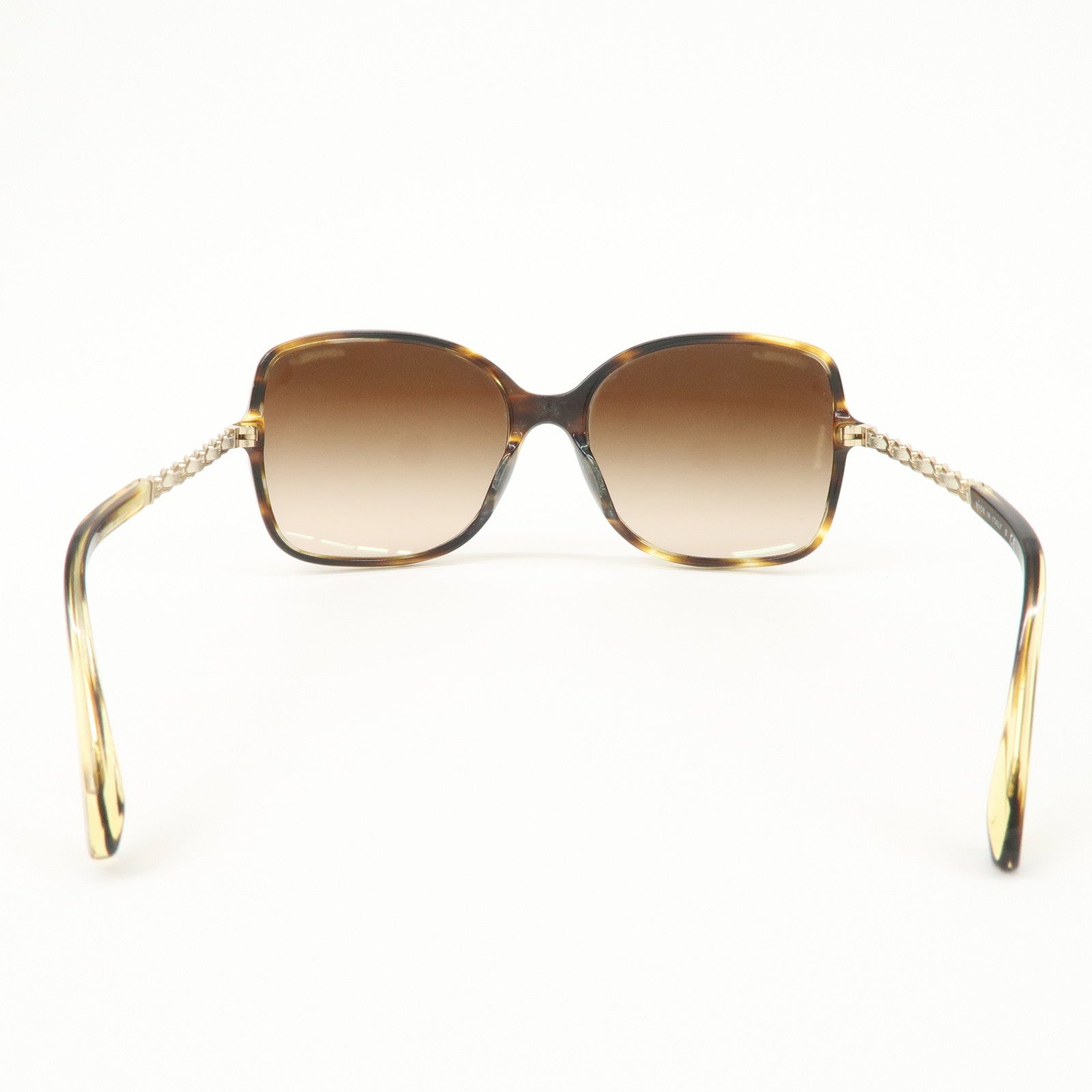 CHANEL COCO Mark Metal Plastic Sunglasses c.1498/S5 57□17 Brown