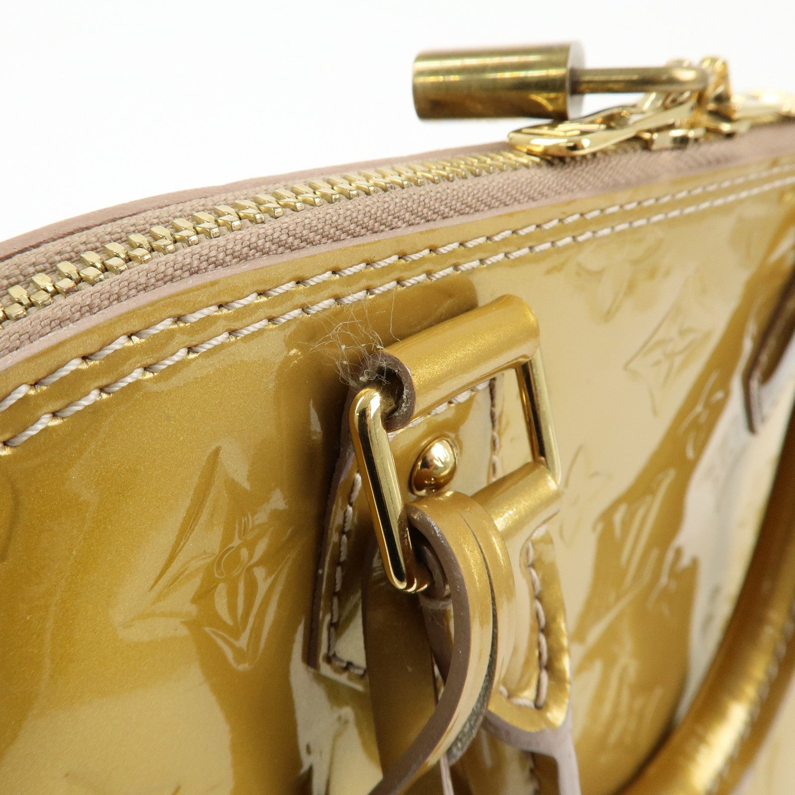 Louis Vuitton Monogram Vernis Alma PM Hand Bag Mordore M50563