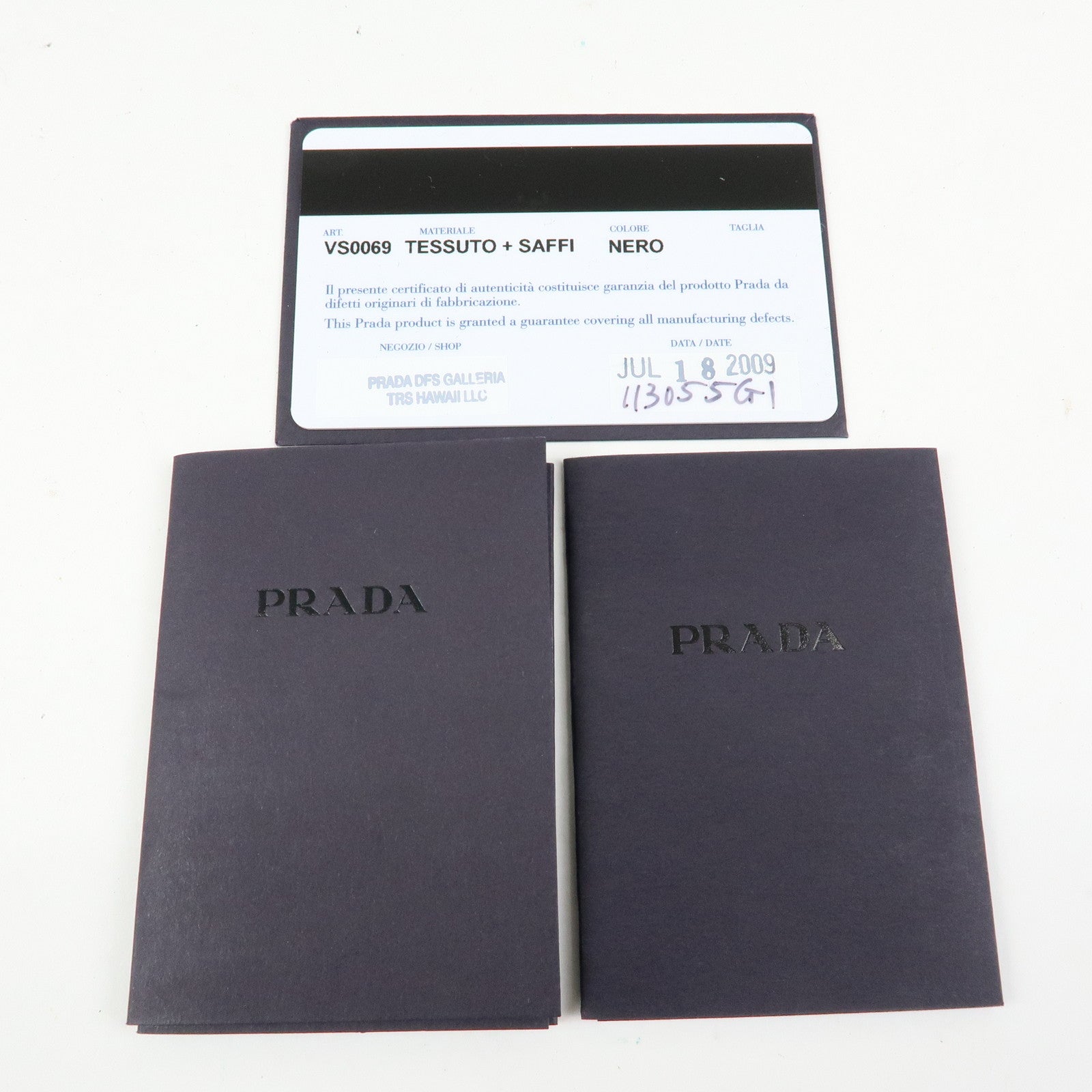 PRADA Triangle Logo Nylon Saffiano Leather Boston Bag Black VS0069