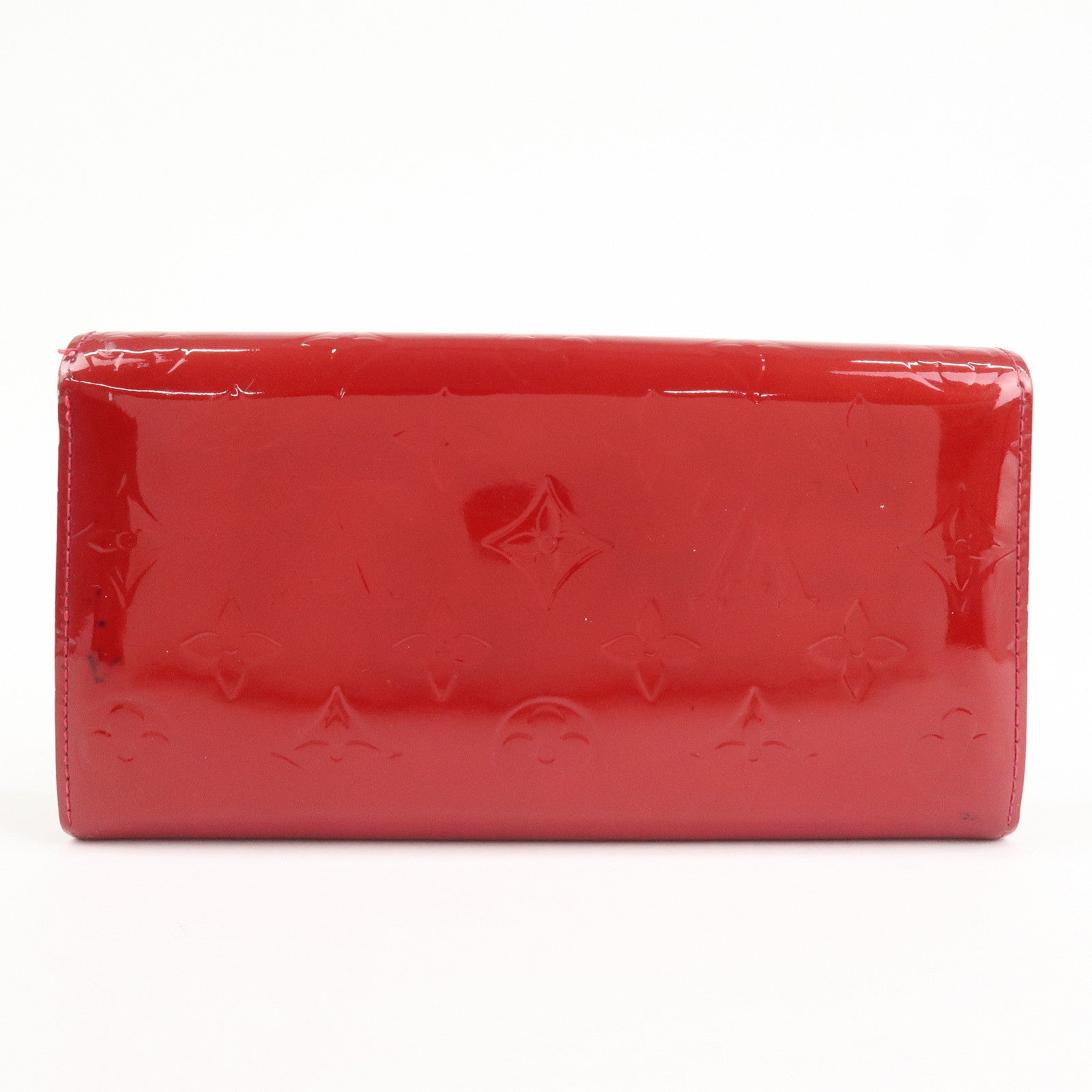 Louis Vuitton Monogram Vernis Leather Wallet Pomme d'Amour M93530 Used