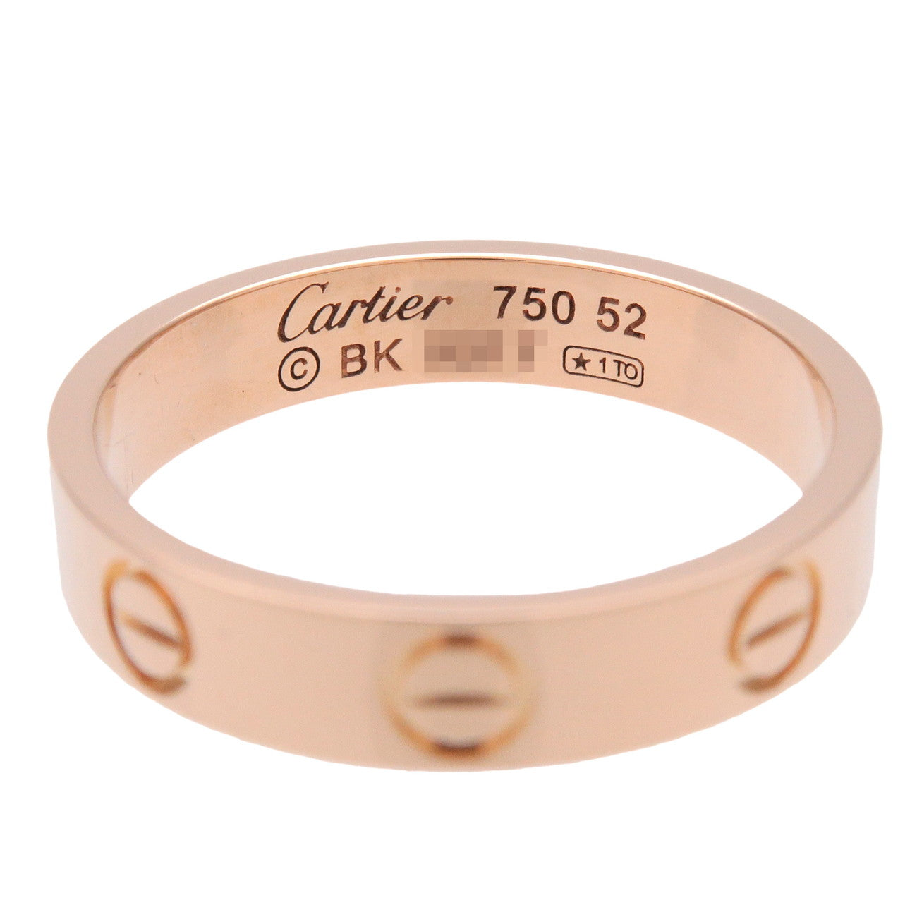 Cartier Mini Love Ring K18 750PG Rose Gold #52 US6 EU52 B4085000