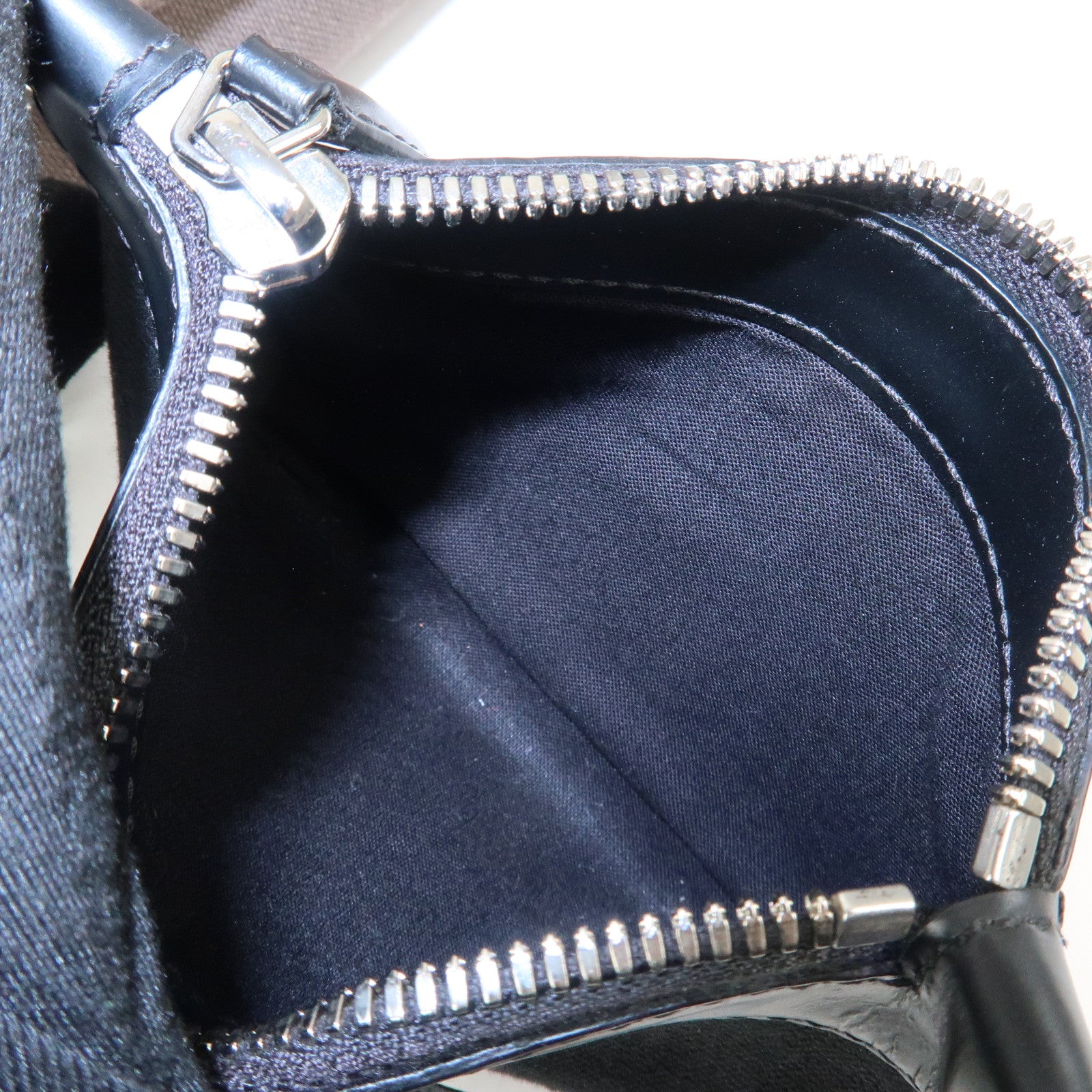 BALENCIAGA Canvas Leather Navy Cabas XS Hand Bag Brown 390346