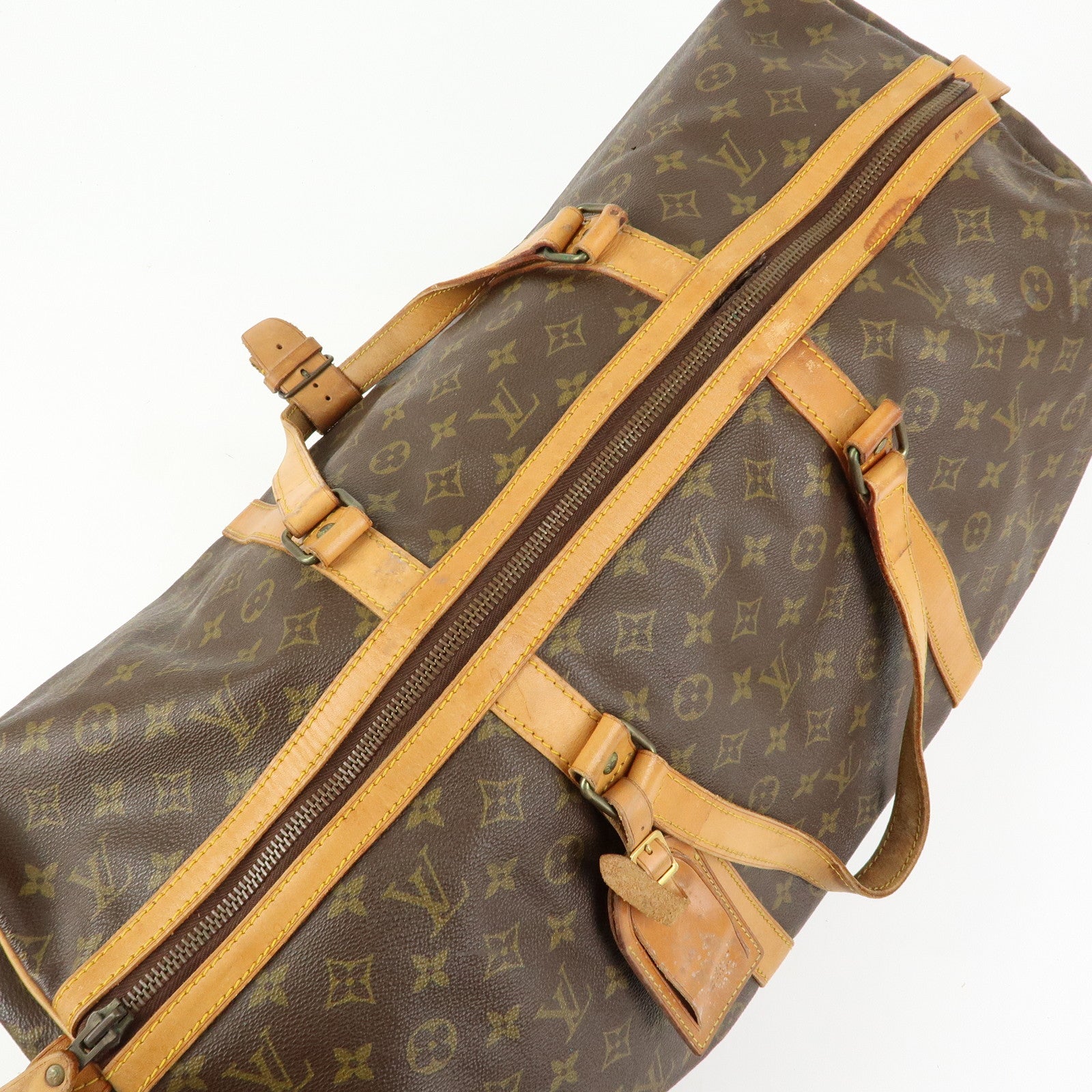 Louis Vuitton Monogram Sac Souple 55 Boston Bag Brown M41622