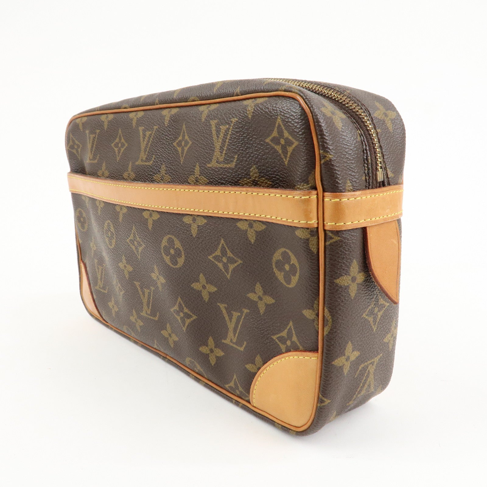 Louis Vuitton Monogram Compiegne 28 Pouch Clutch Bag M51845 Used