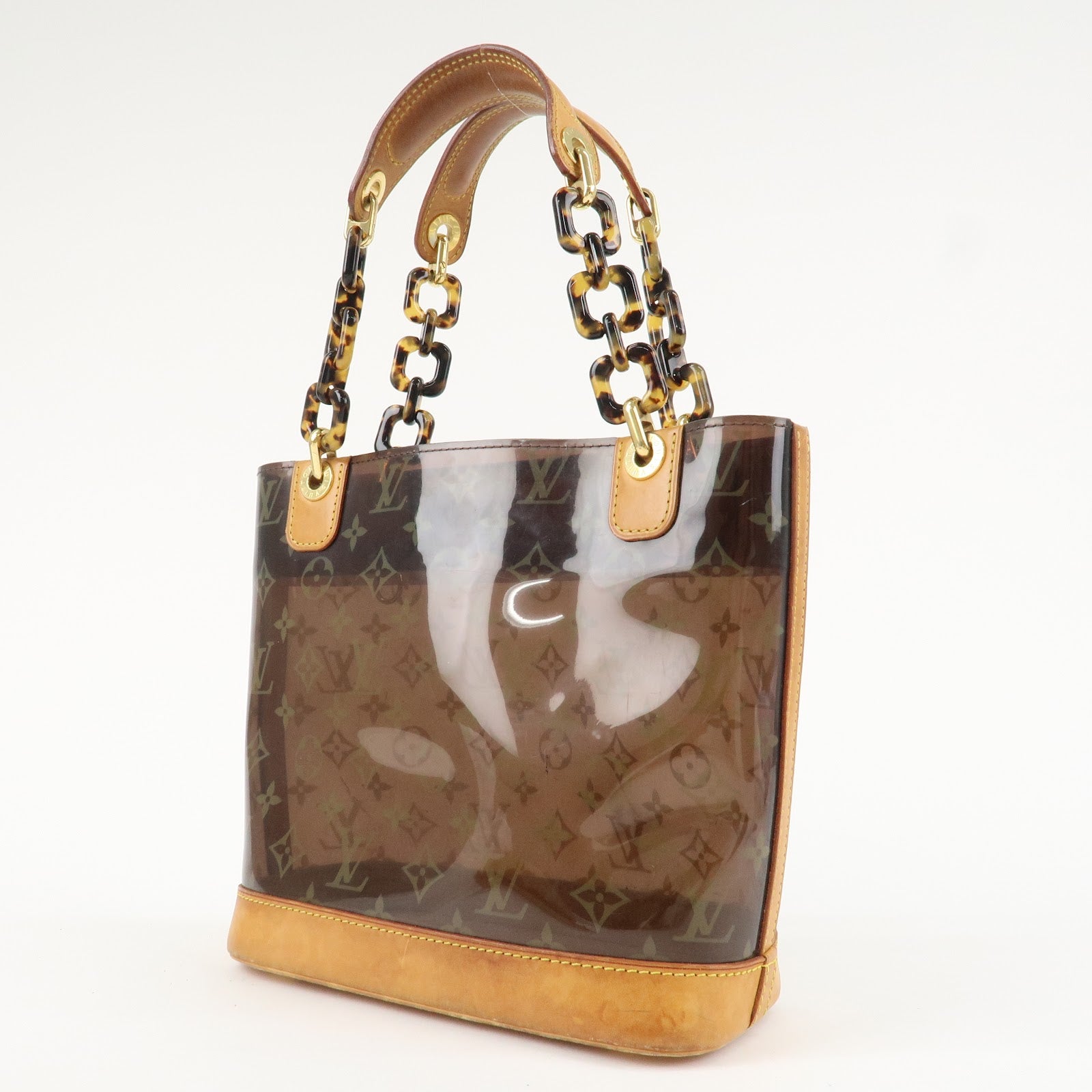 Louis Vuitton Monogram Vinyl Cabas Ambre PM Tote Bag Hand Bag M92502 Used