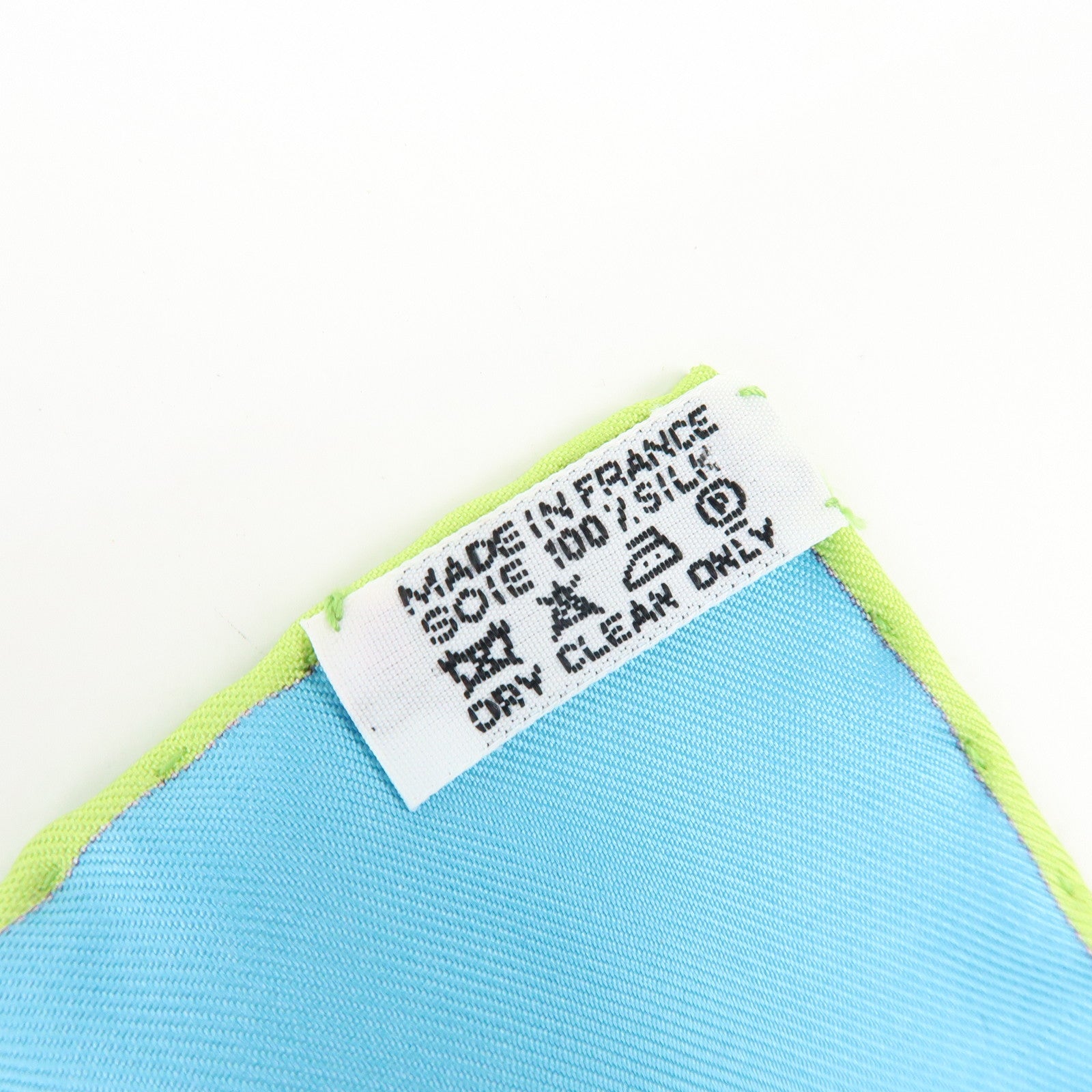 HERMES Carre 90 Silk 100% Scarf RENCONTRE OCEANE Light Blue Yellow