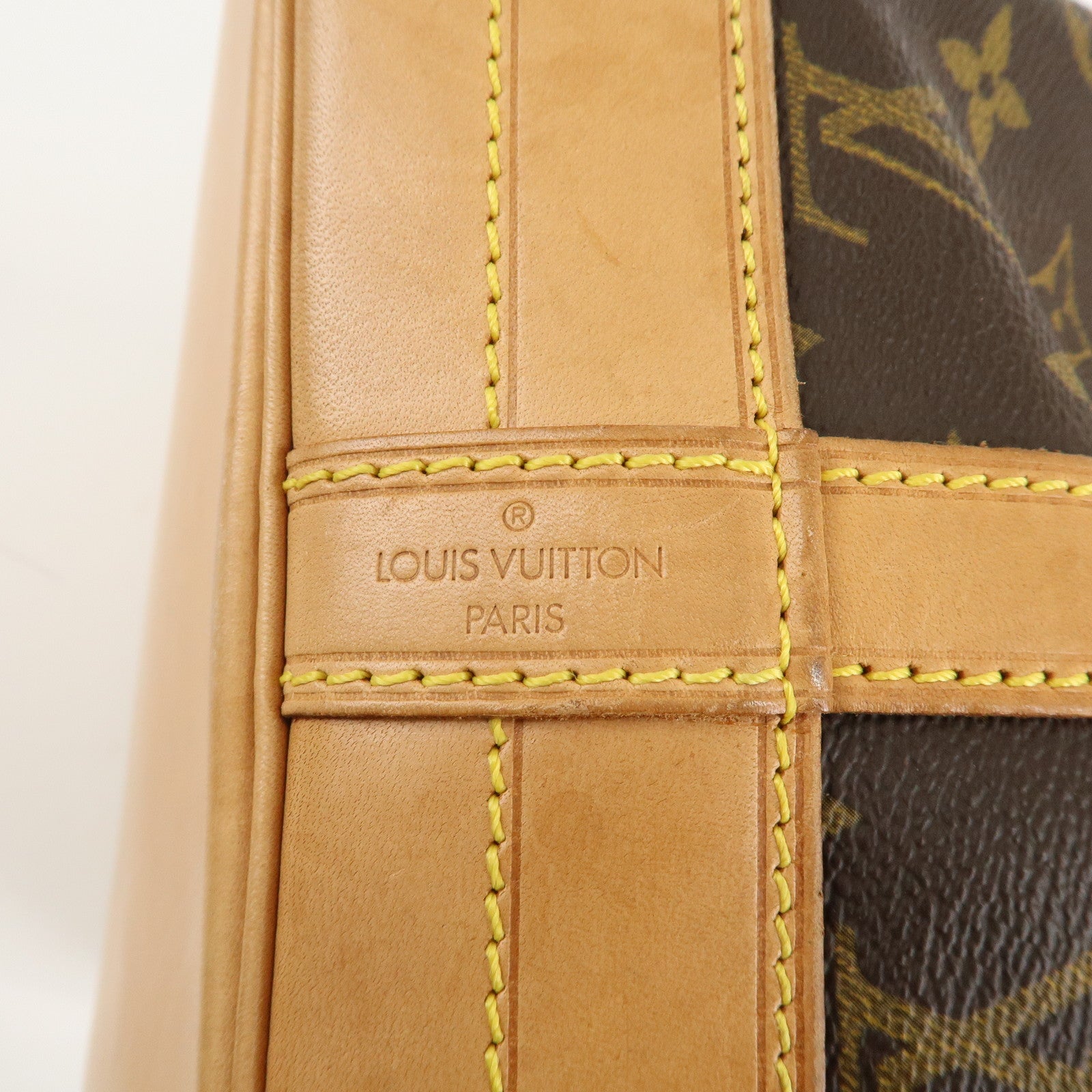 Louis Vuitton Monogram Noe Shoulder Bag Hand Bag Brown M42224 Used