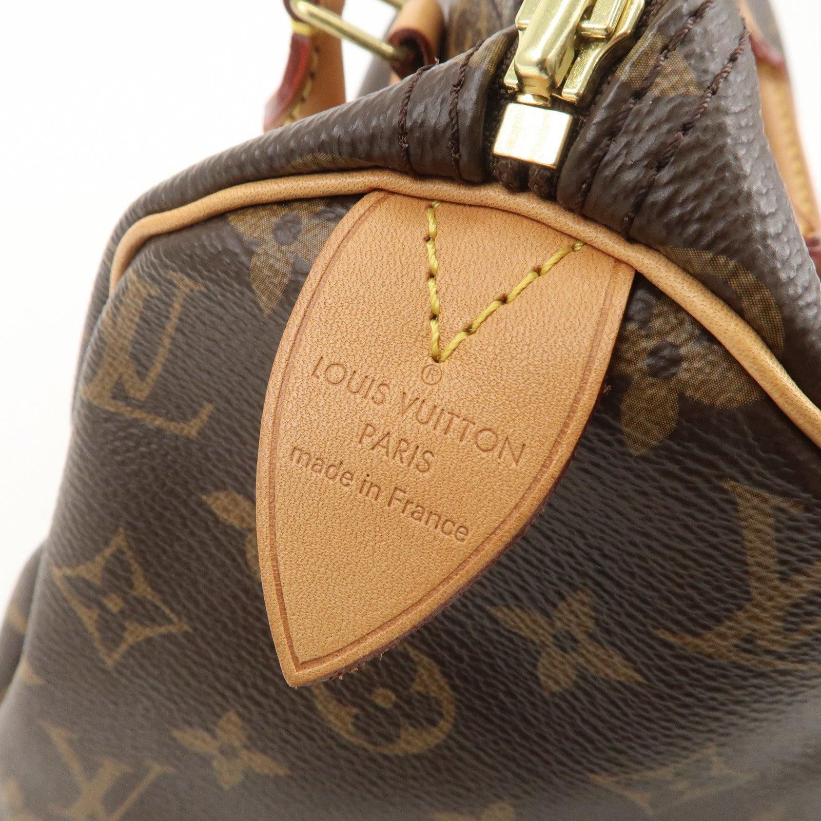 Louis Vuitton Monogram Speedy 30 Boston Bag Hand Bag Brown M41108