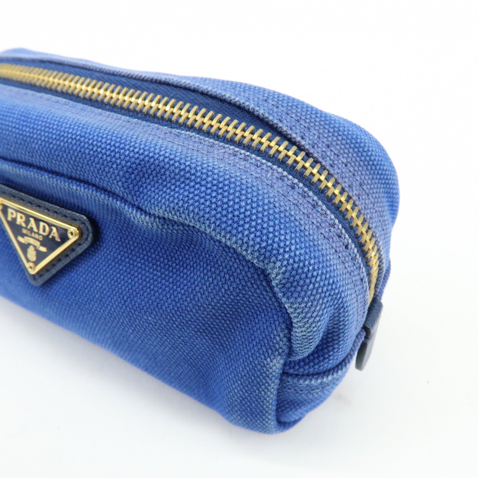 GUCCI PRADA MIUMIU Set of 3 Canvas Leather Pouch 29596/5N1681