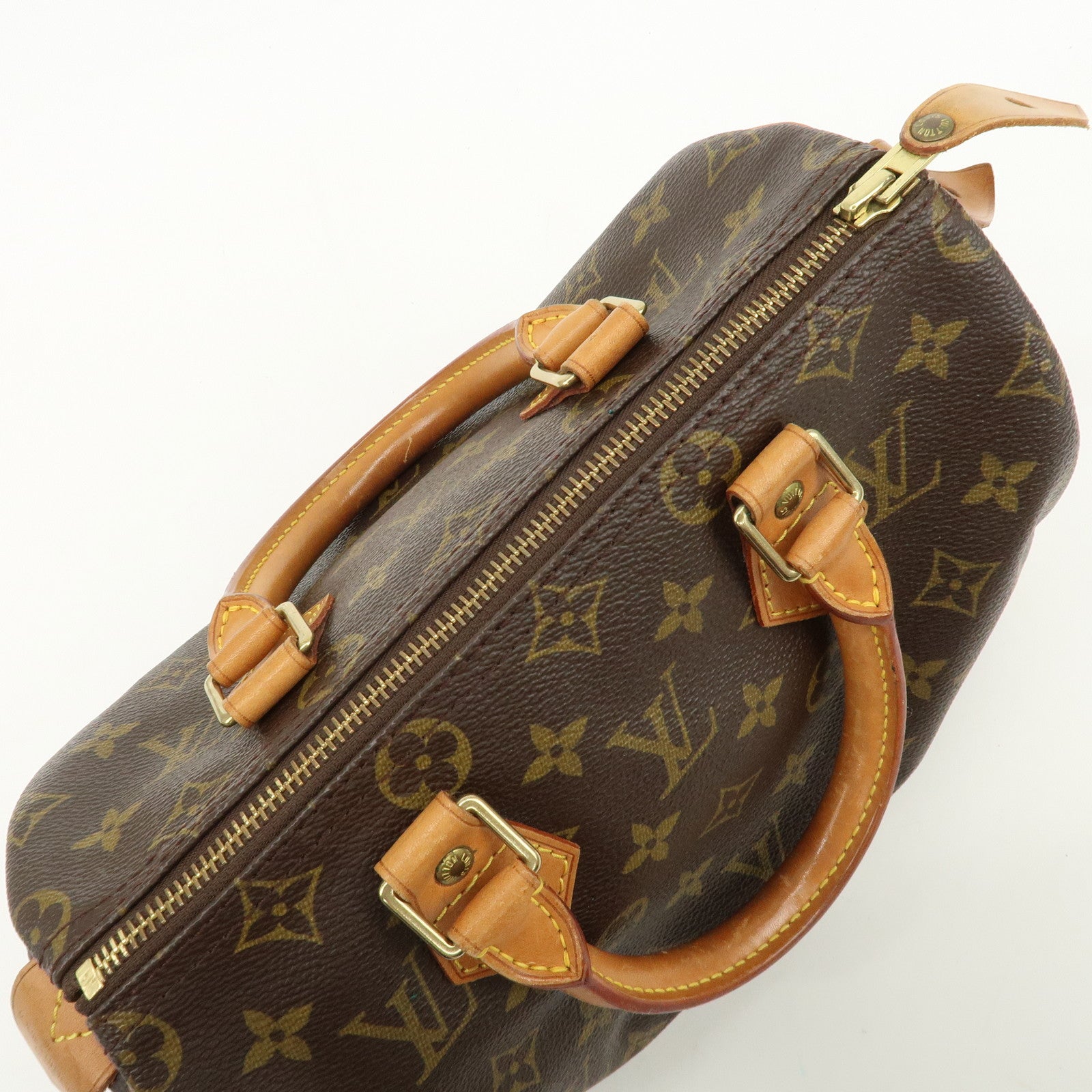 Louis Vuitton Monogram Speedy 25 Boston Bag Hand Bag Brown M41528