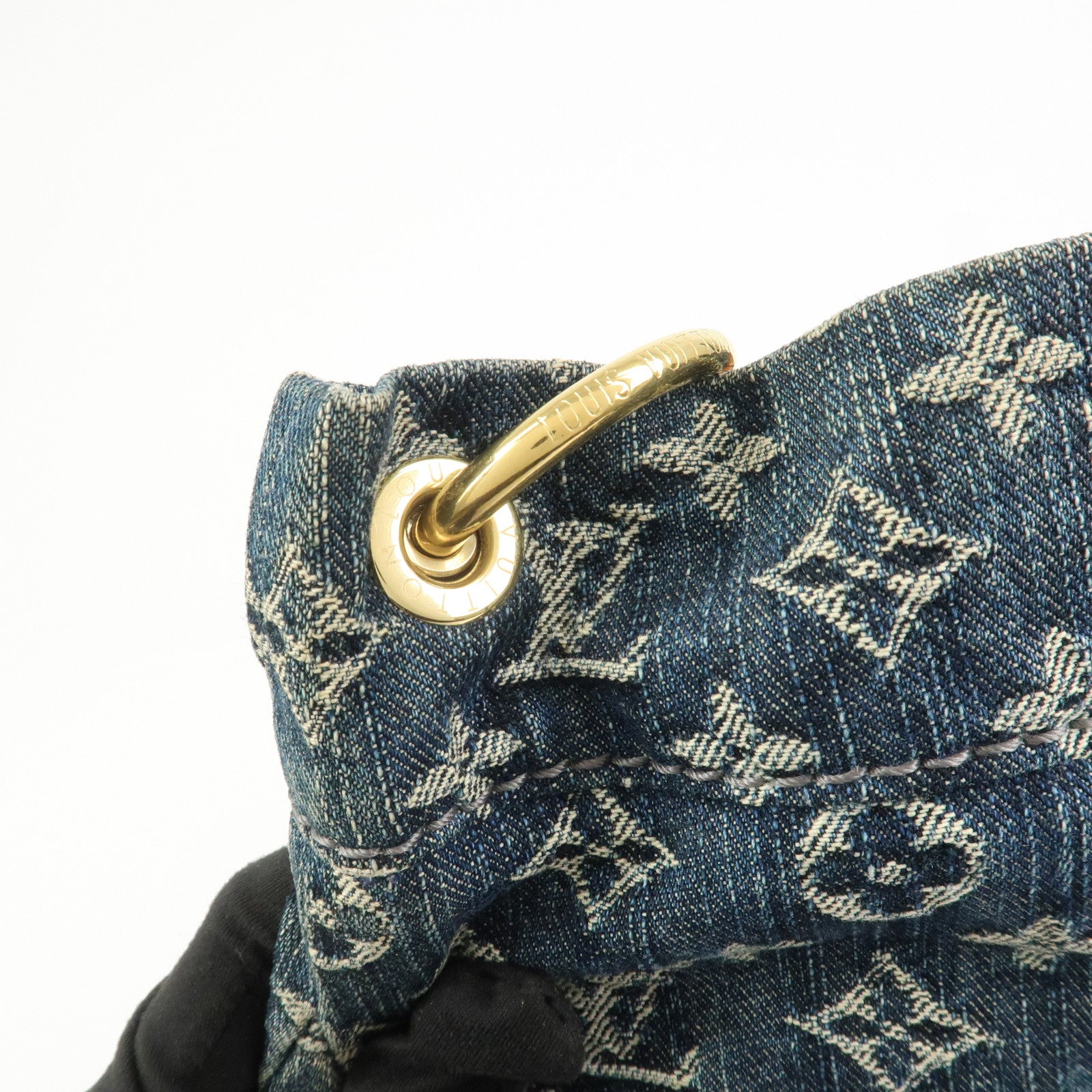 Louis Vuitton Monogram Denim Daily GM Shoulder Bag Hand Bag M40493