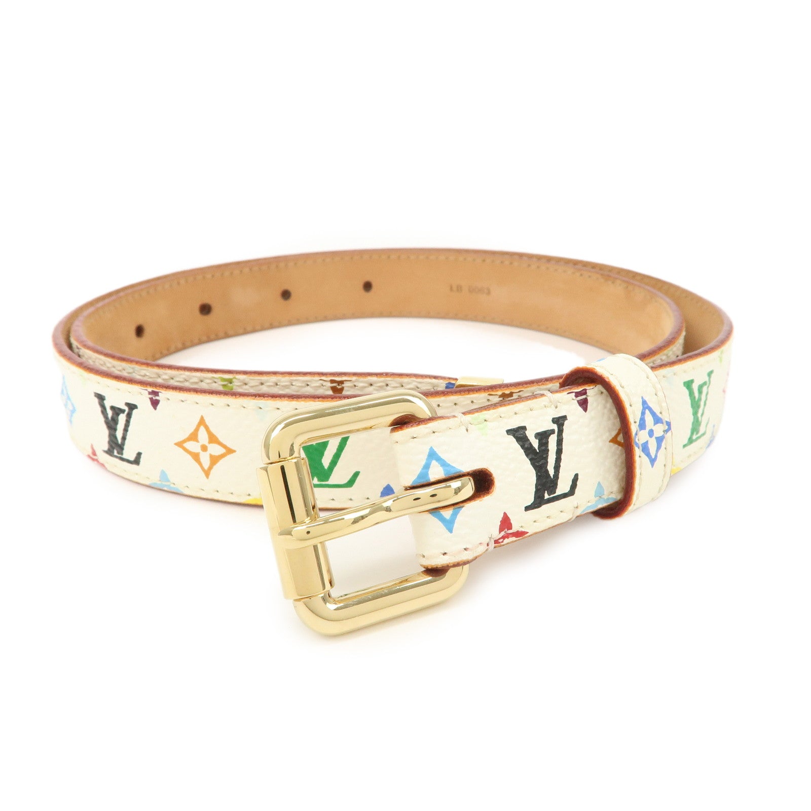 Louis Vuitton Monogram Multicolor Ceinture Carre Belt 70/28 M9272