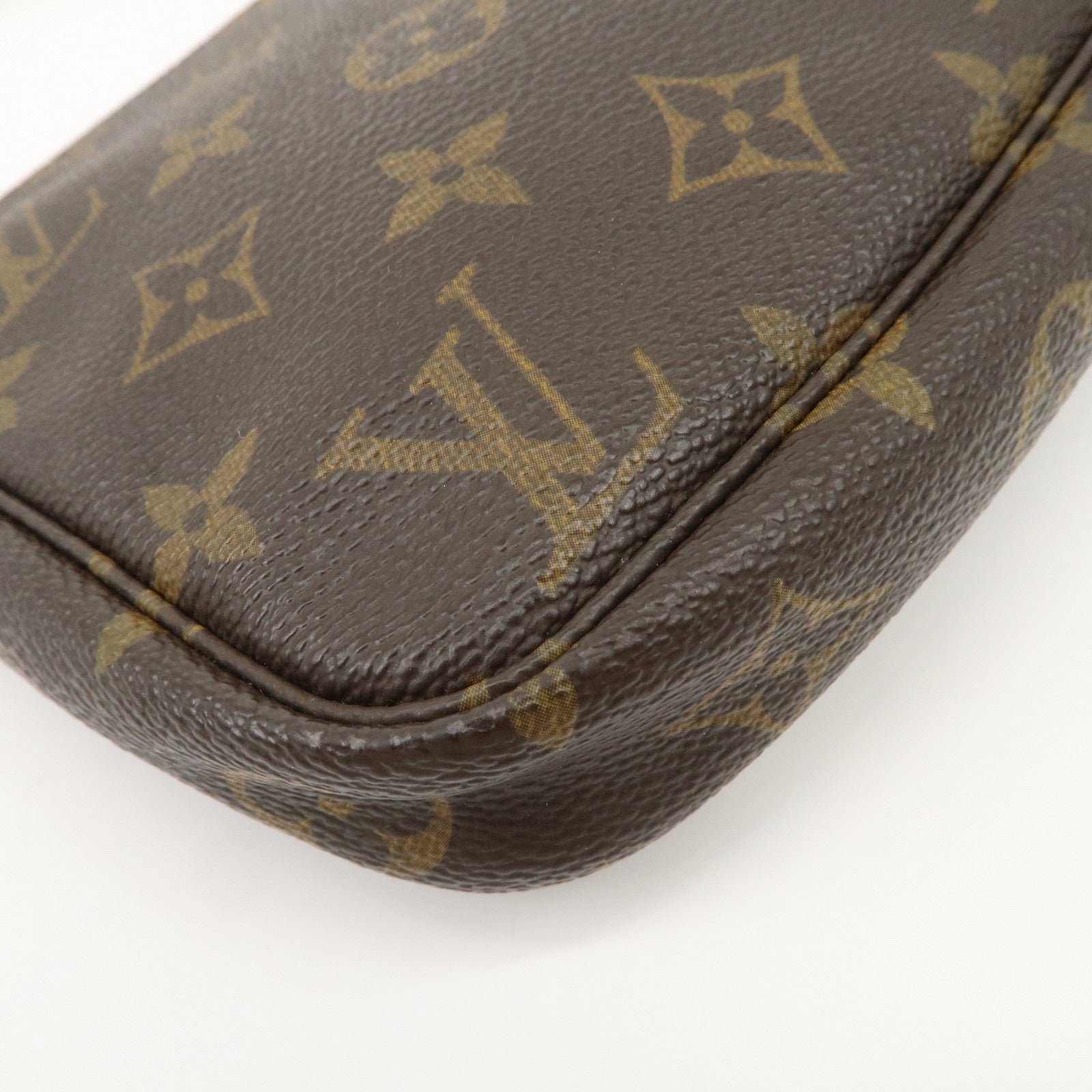 Louis Vuitton Monogram Pochette Accessoires Hand Bag Brown M51980 Used