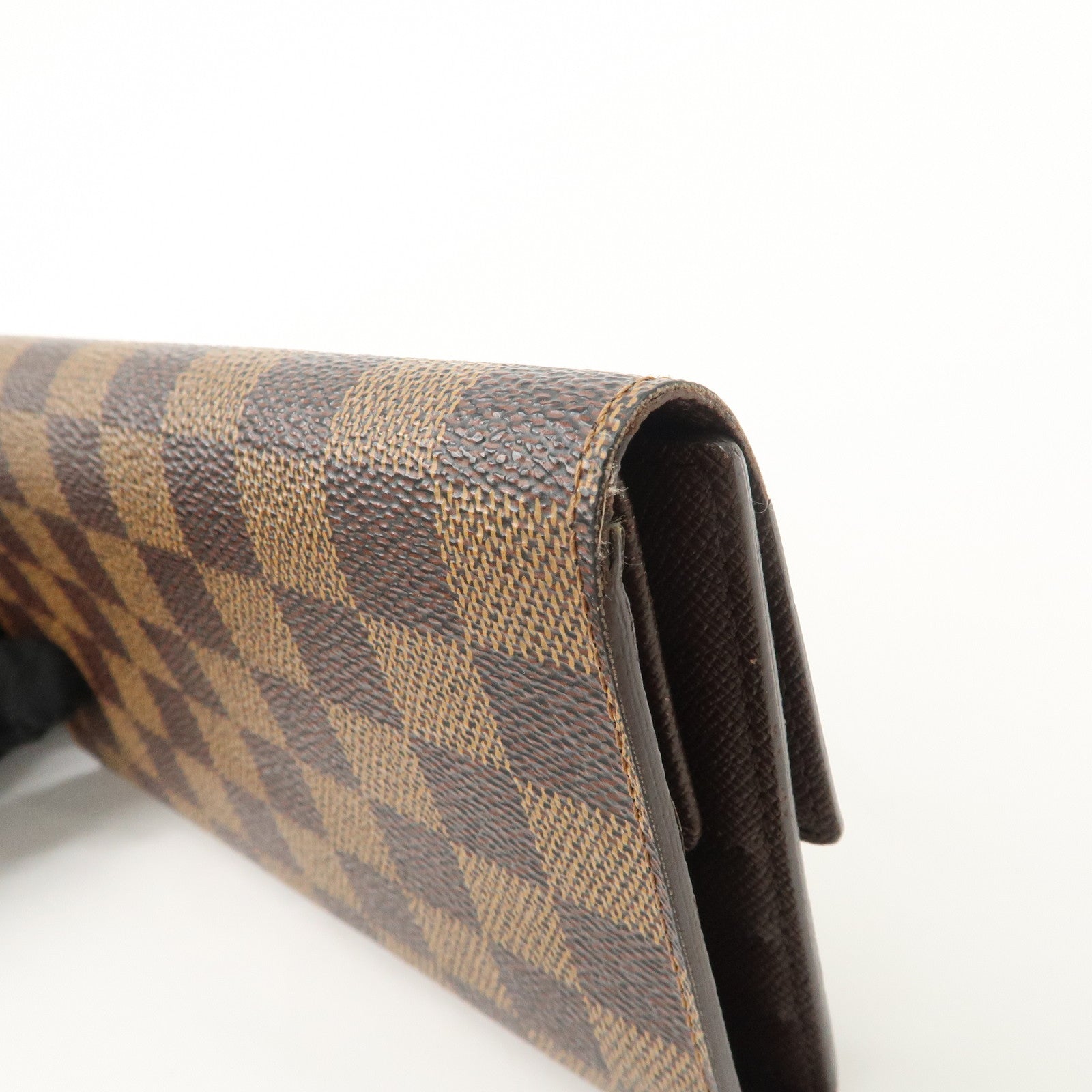 Louis Vuitton Damier Porte Tresor International Long Wallet N61215 Used