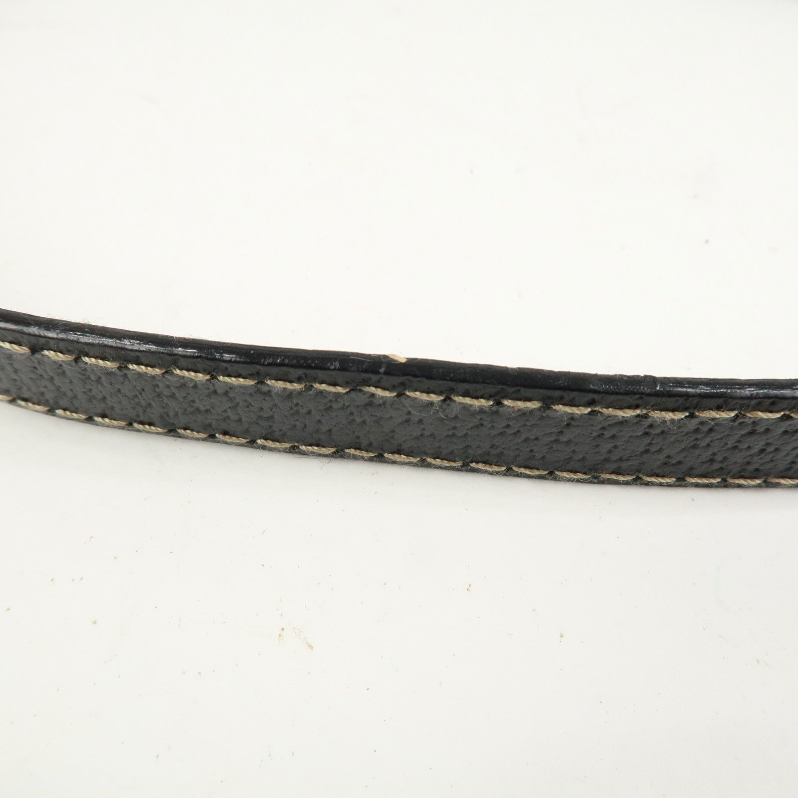 Ferragamo Gancini Leather 2 Way Bag Hand Bag Shoulder Bag Black