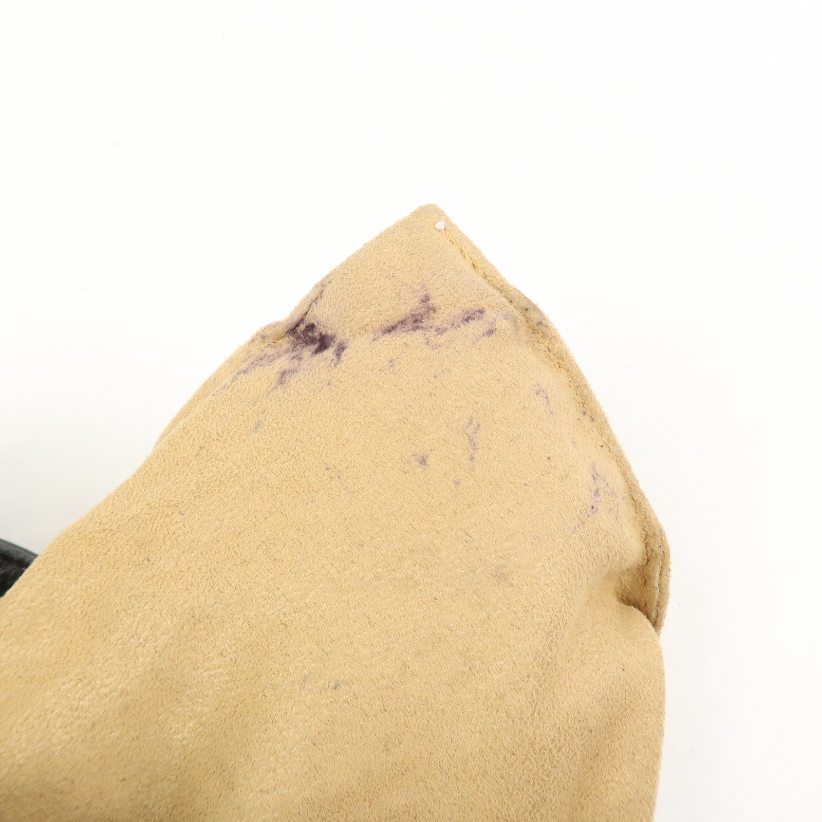 JIMMY CHOO Studs Leather Shoulder Bag Hand Bag Black