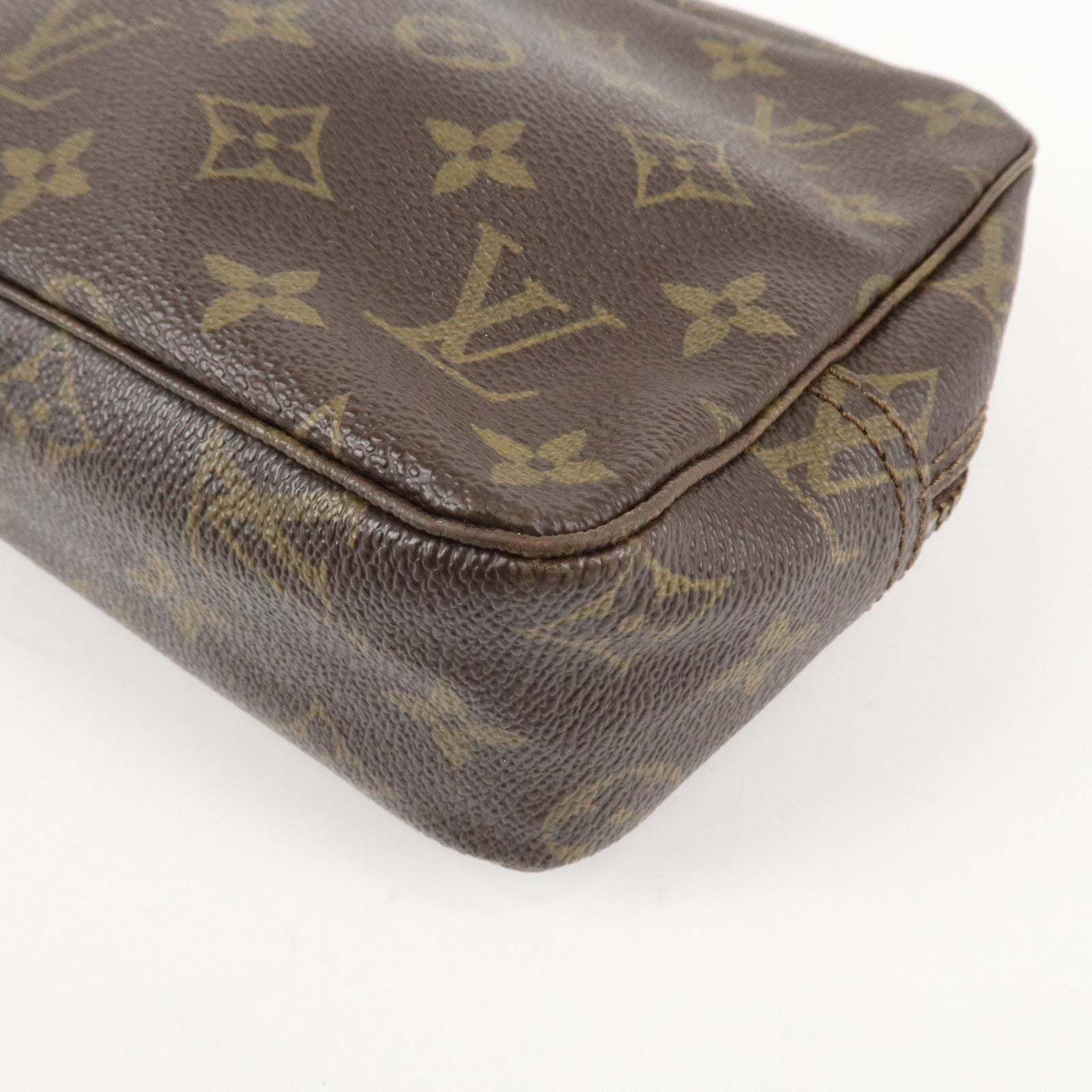 Louis Vuitton Monogram Trousse Toilette 23 Pouch Brown M47524 Used