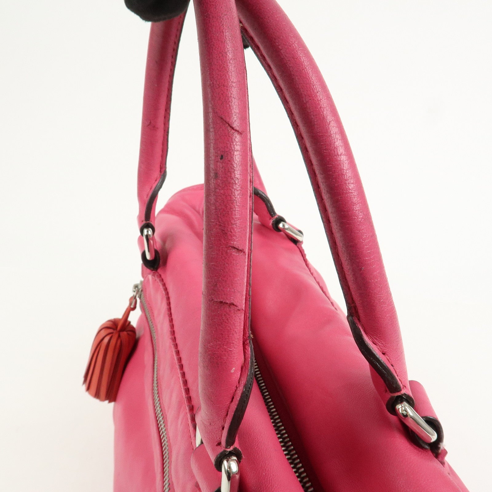 LOEWE Seville Anagram Nappa Leather 2Way Shoulder Hand Bag Pink
