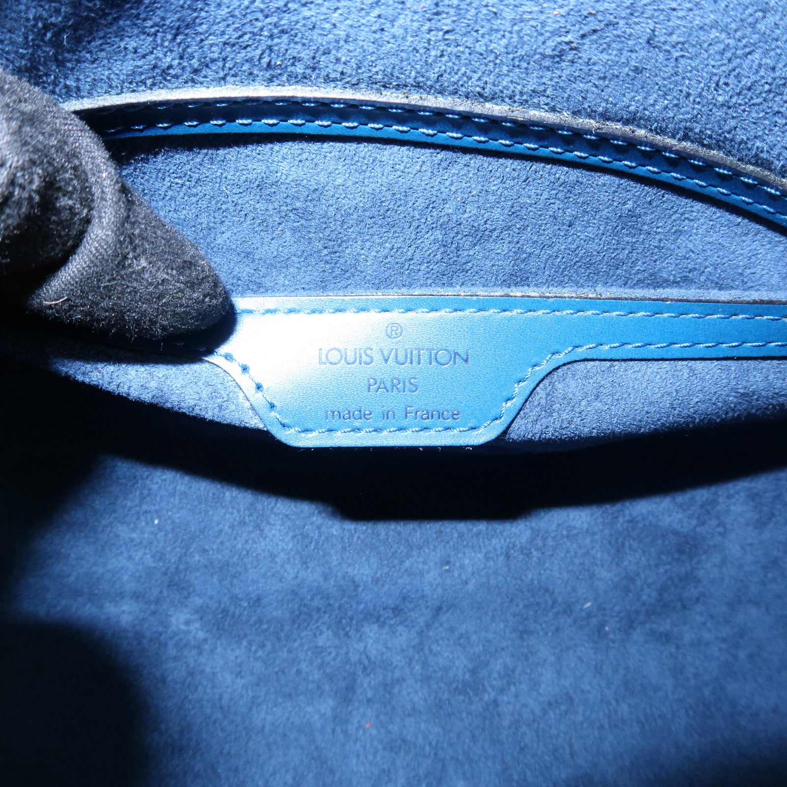 Louis Vuitton Epi Soufflot Shoulder Bag Hand Bag Toledo Blue M52225