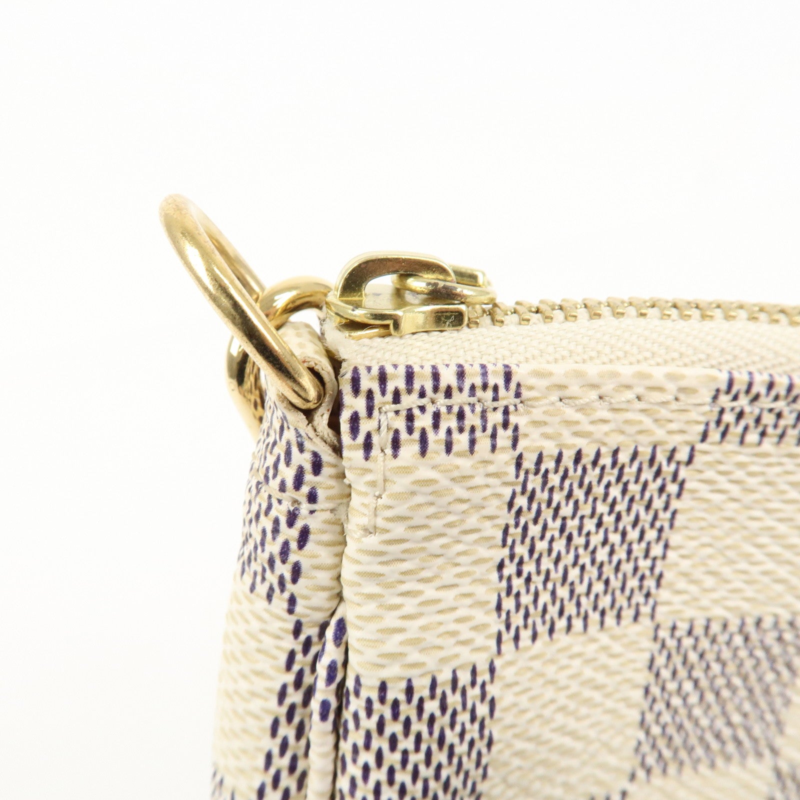 Louis Vuitton Damier Azur Mini Pochette Accessoires Pouch N58010 Used