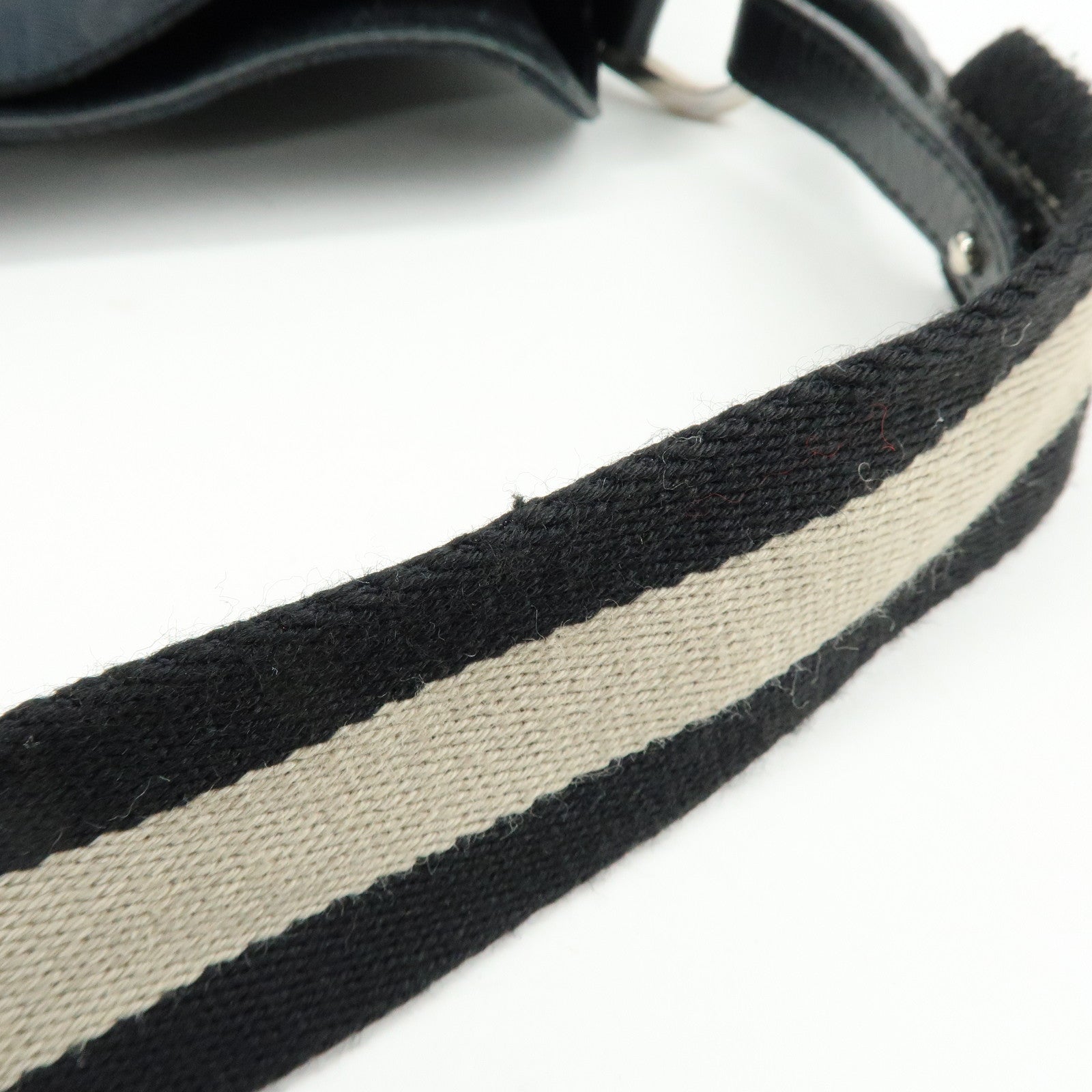 GUCCI GG Canvas Leather Shoulder Bag Black 001・4095・001553