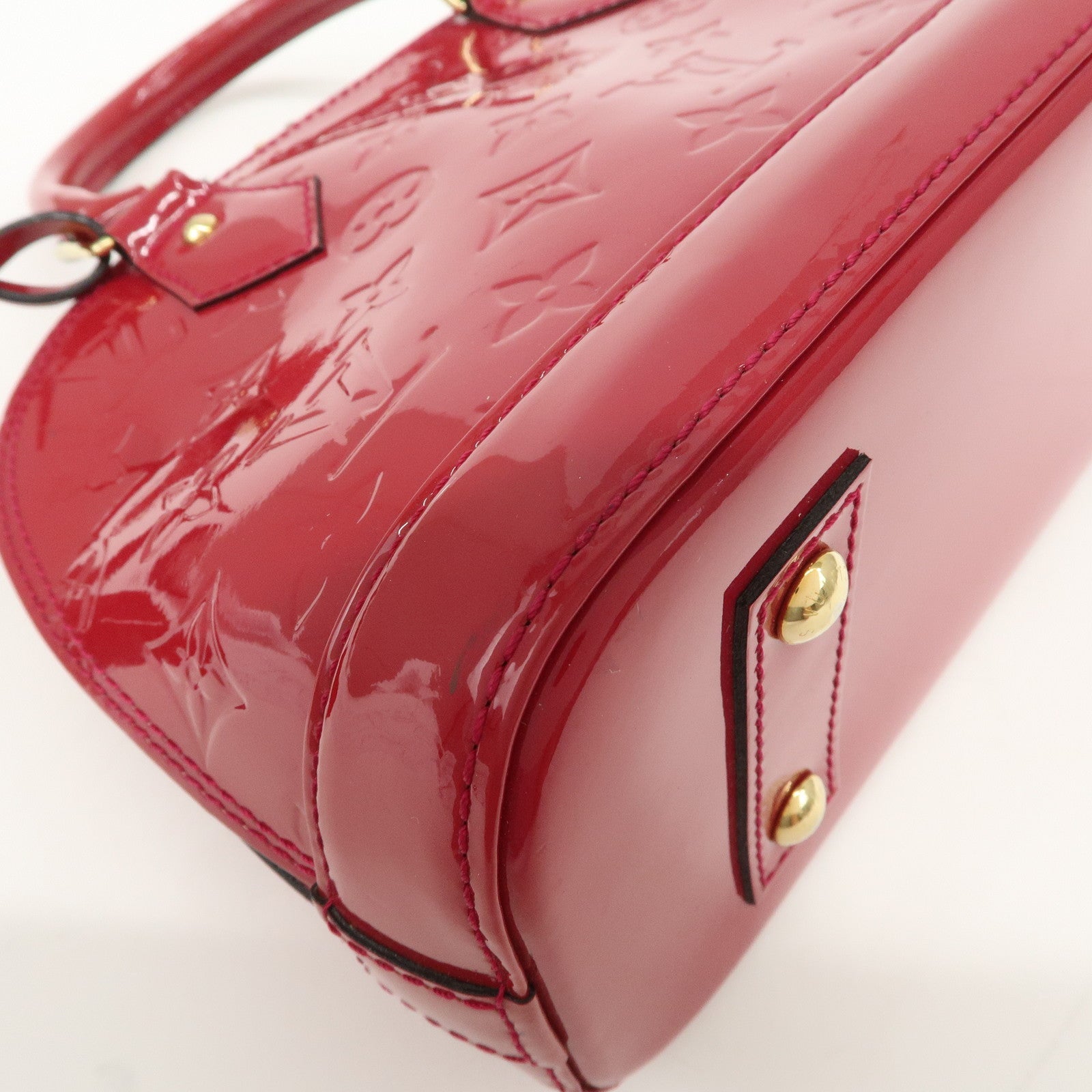 Louis Vuitton Monogram Vernis Alma BB 2Way Bag Rose Indien M91771