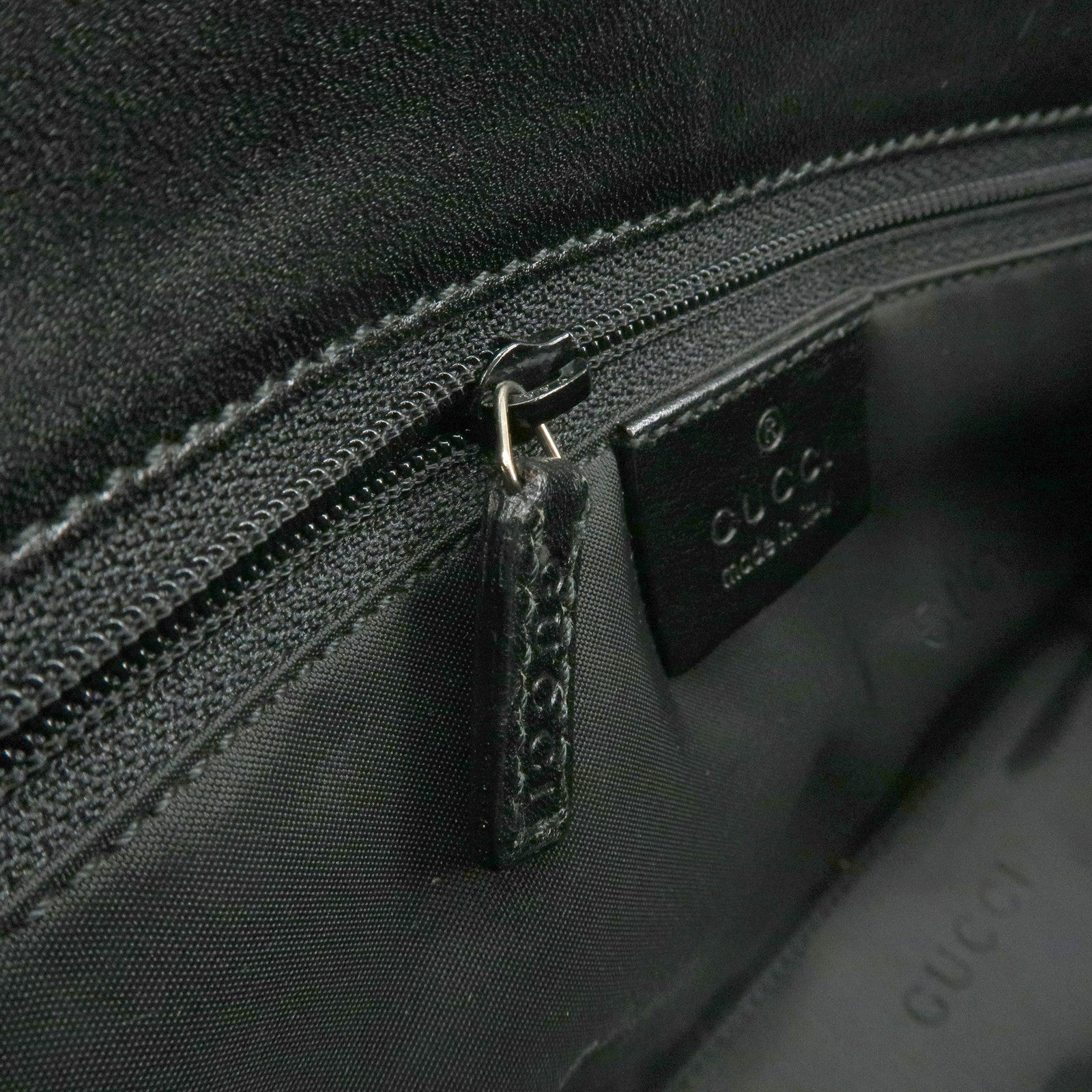 GUCCI Jackie GG Canvas Leather Shoulder Bag Hand Bag Black 002.1068