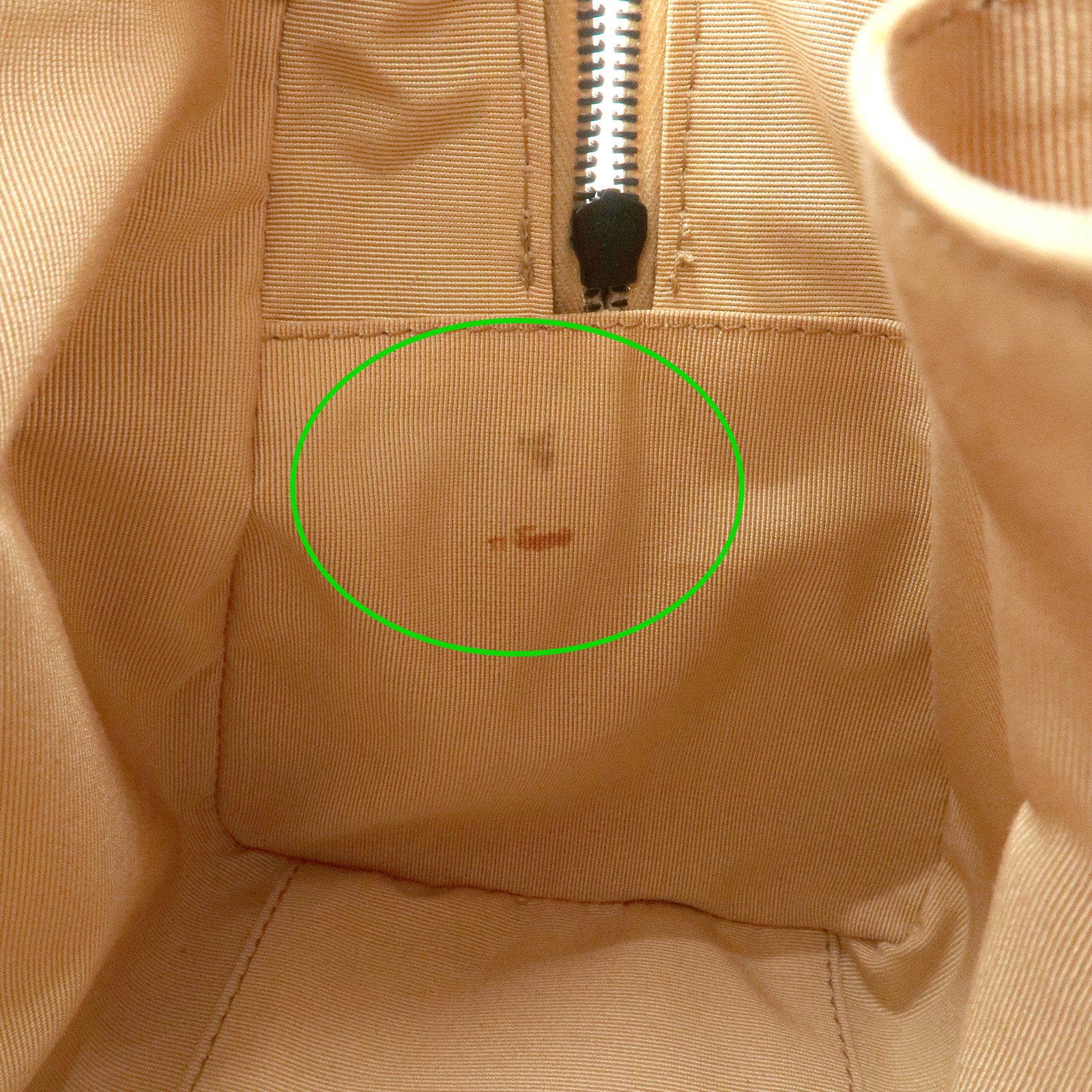 CHANEL Wild Stitch Calf Skin Coco Mark Hand Bag Beige A14692 Used