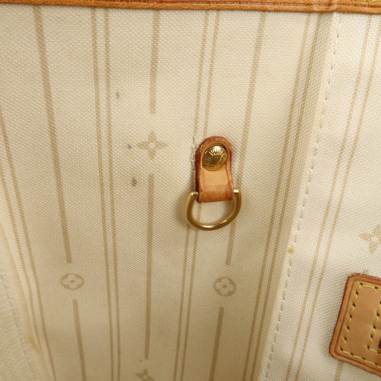 Louis Vuitton Damier Azur Neverfull MM Tote Bag Shoulder Bag N51107 Used