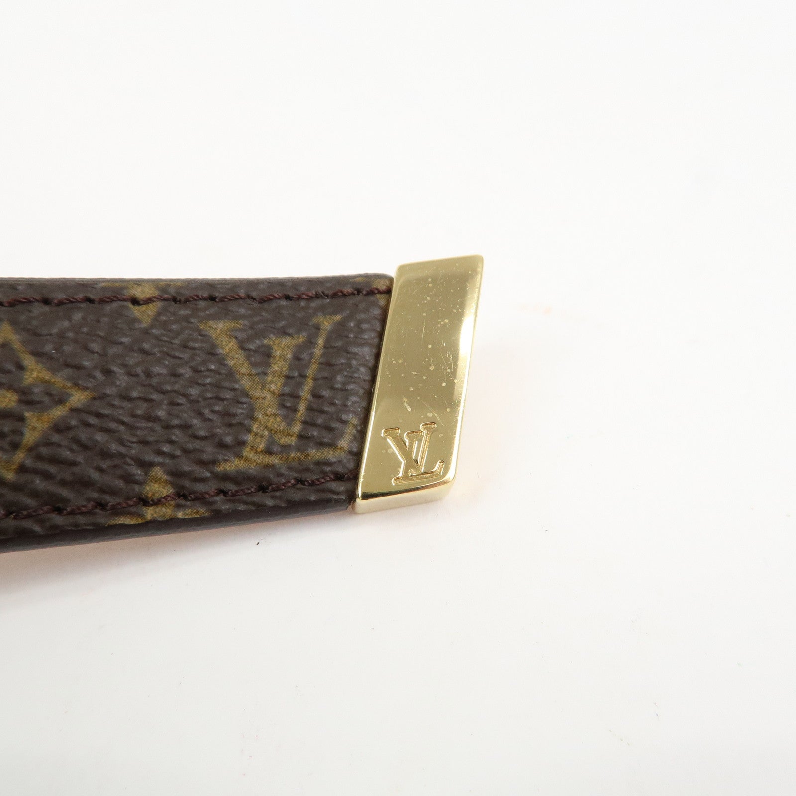 Louis Vuitton Monogram Canvas Leather Ceinture Belt Brown M9274W