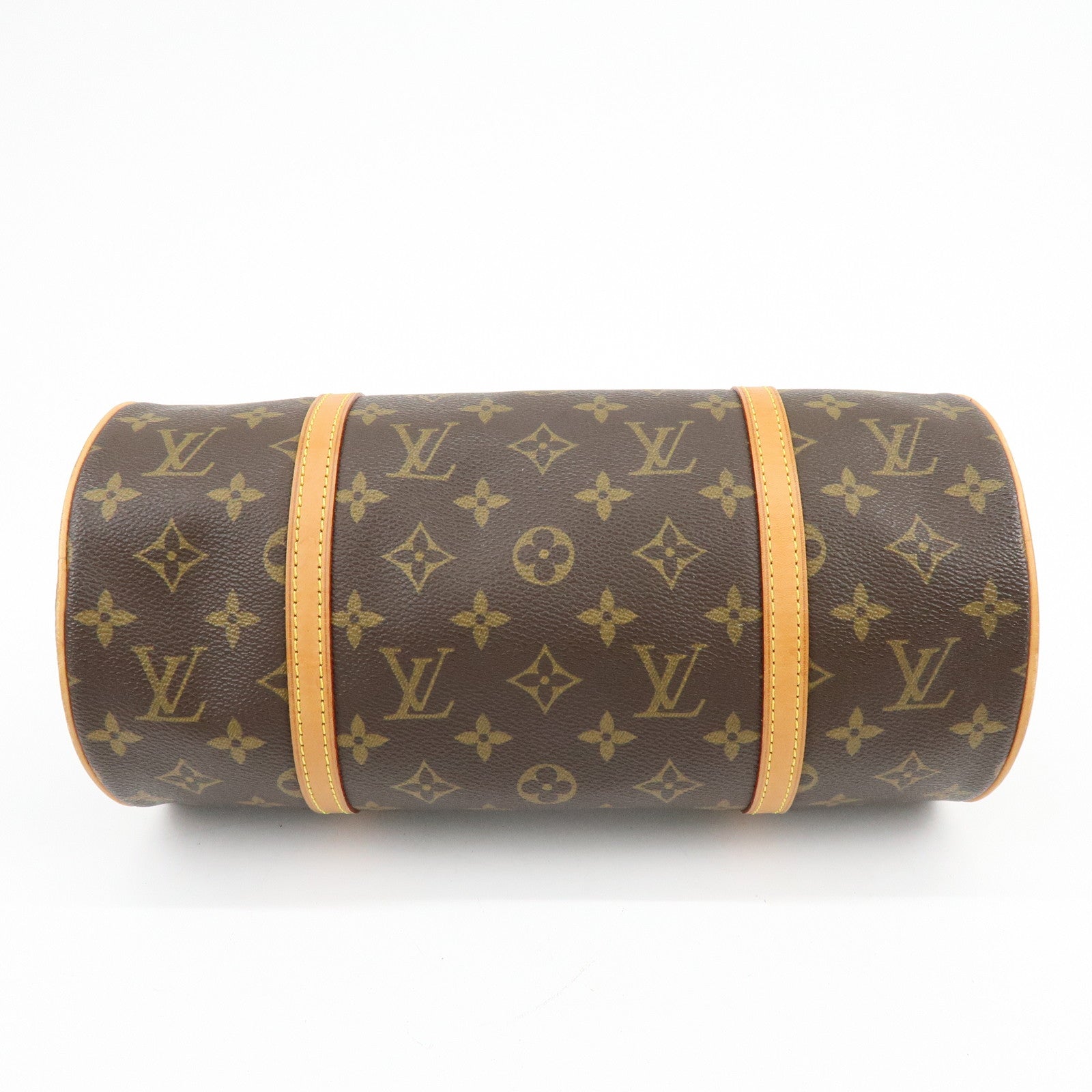 Louis Vuitton Monogram Papillon 30 Hand Bag Brown M51385