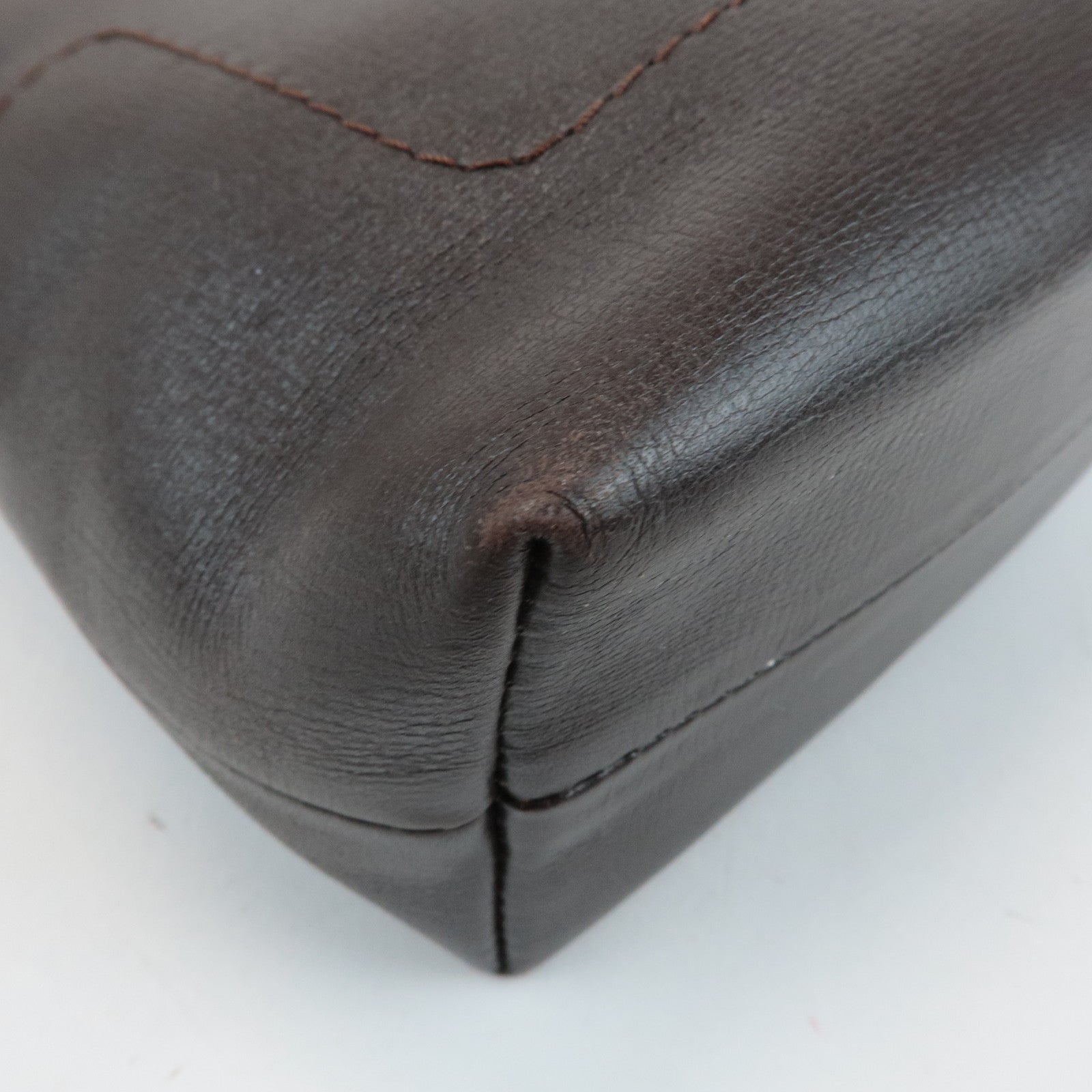 Louis Vuitton Utah Calf Leather Shoulder Bag Crossbody Bag Cafe M92995 Used