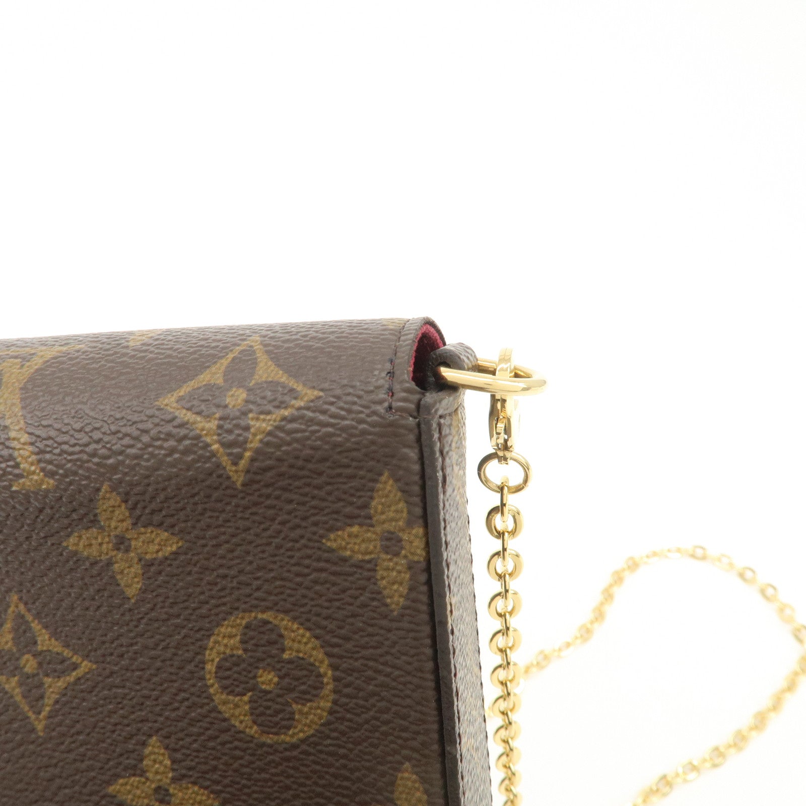 Louis Vuitton Monogram Pochette Felicie Shoulder Bag Brown M61276 Used