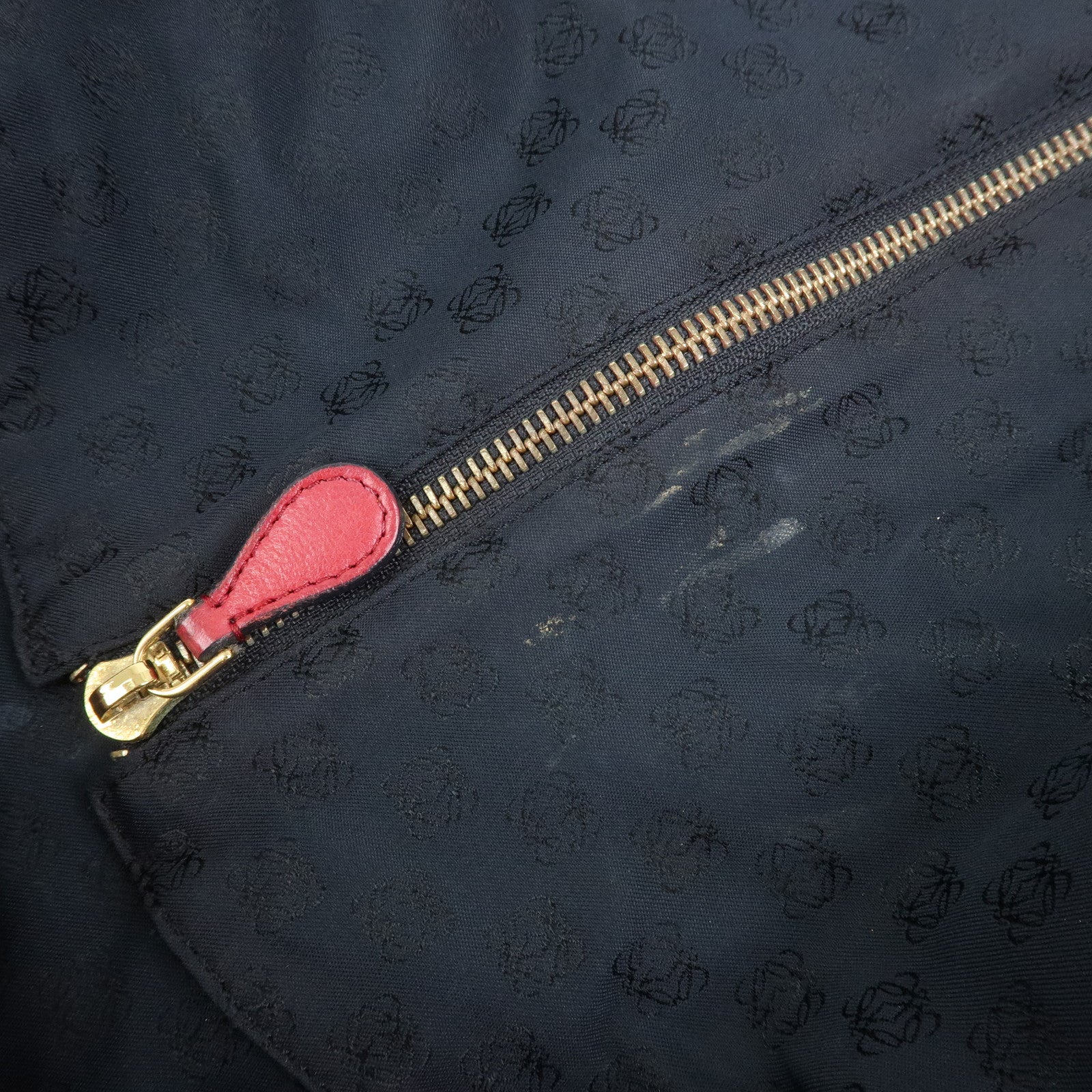 LOEWE Anagram Nappa Leather Nappa Aire Hand Bag Shoulder Bag Red