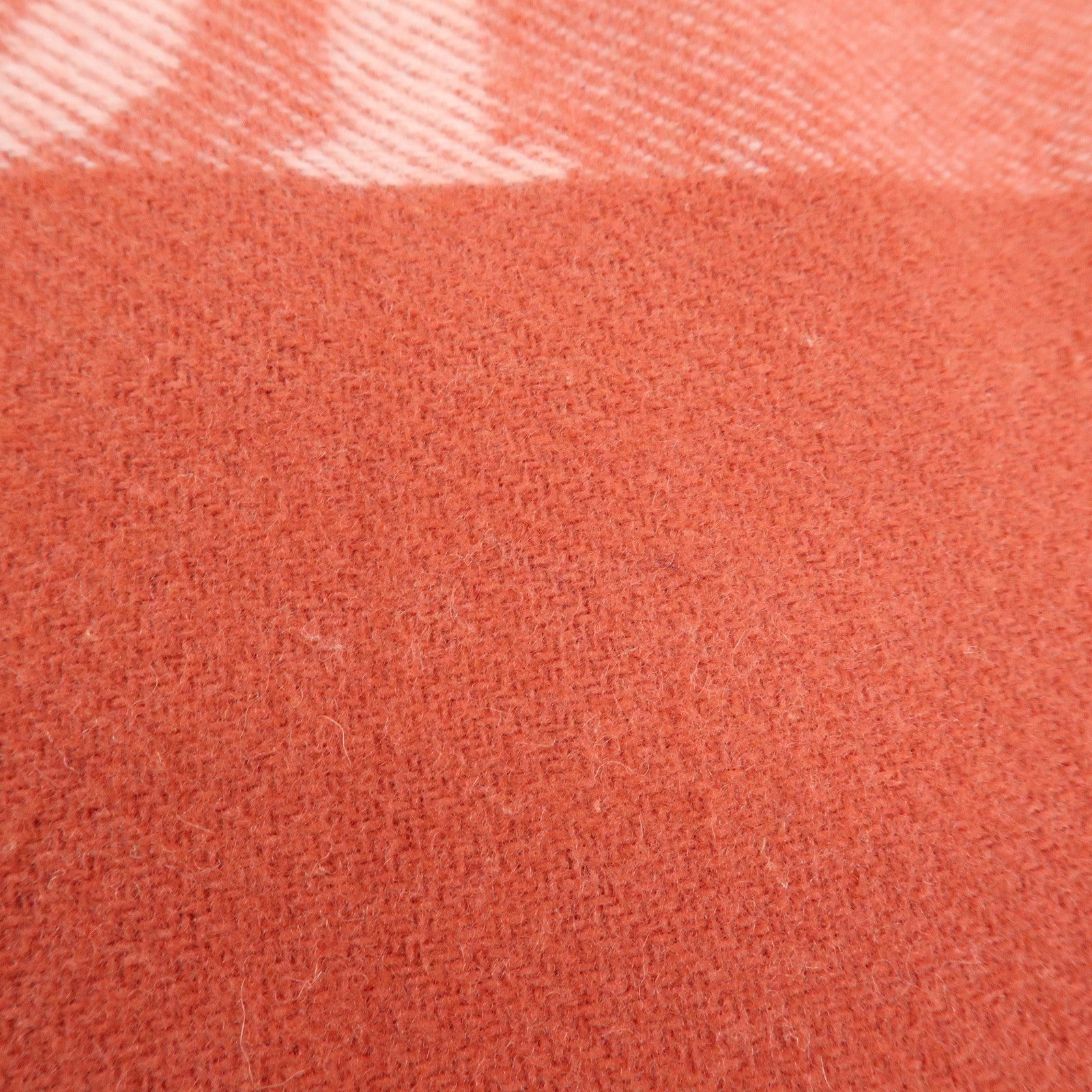 Christian Dior Logo Wool Cashmere Fringe Scarf Red