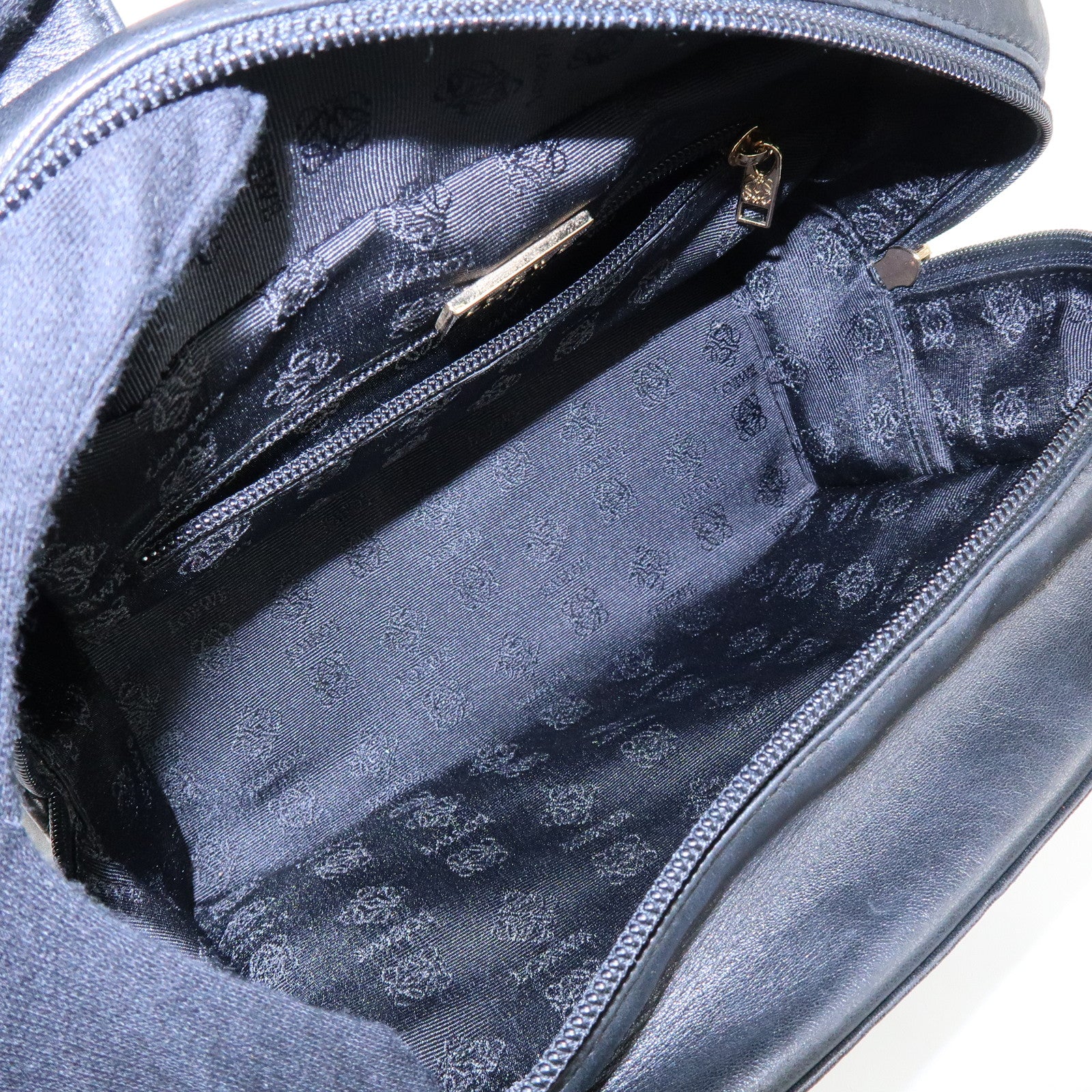 LOEWE Anagram Nappa Leather Hand Bag Tote Bag Black