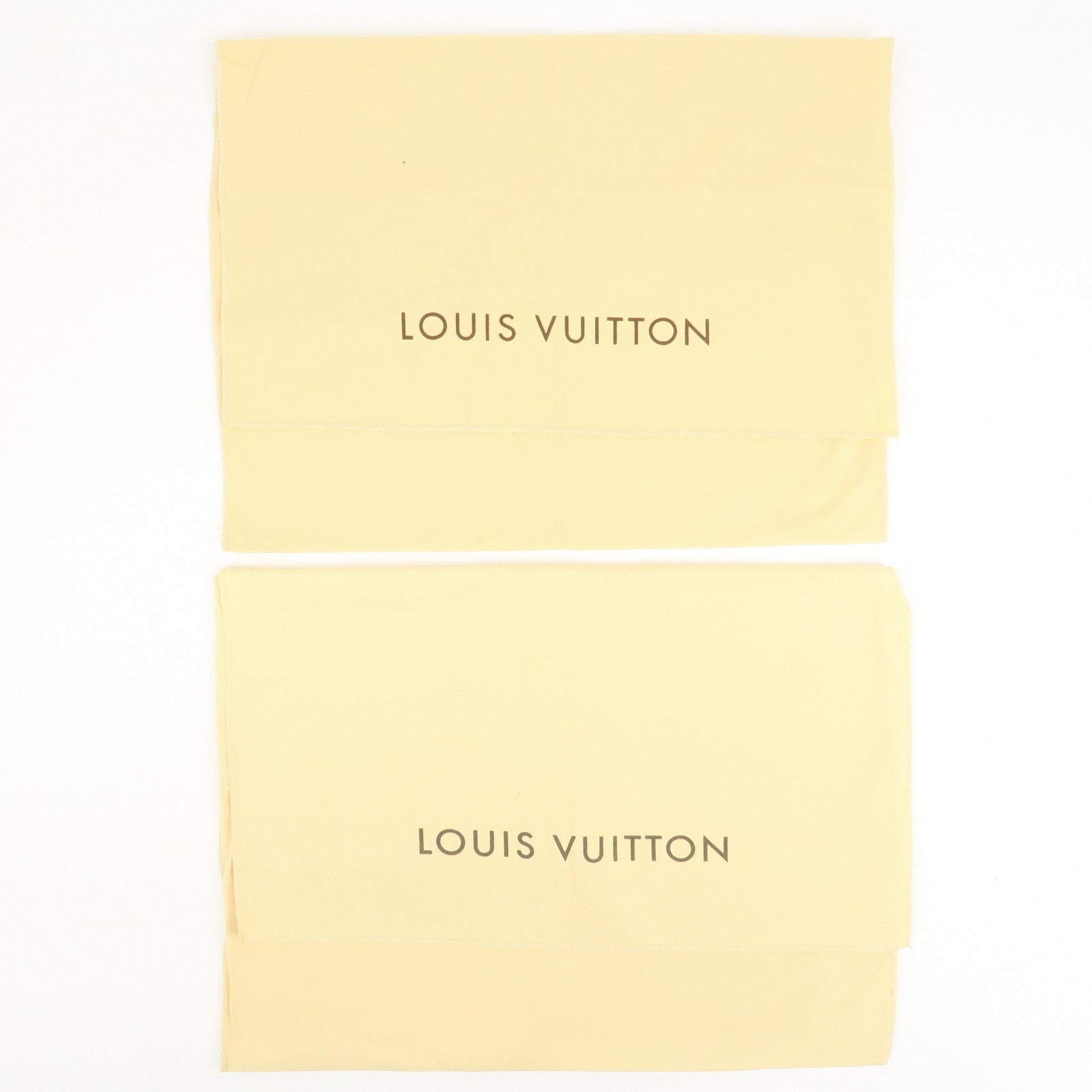 Louis Vuitton Set Of 10 Dust Bag Storage Bag Flap Style Beige