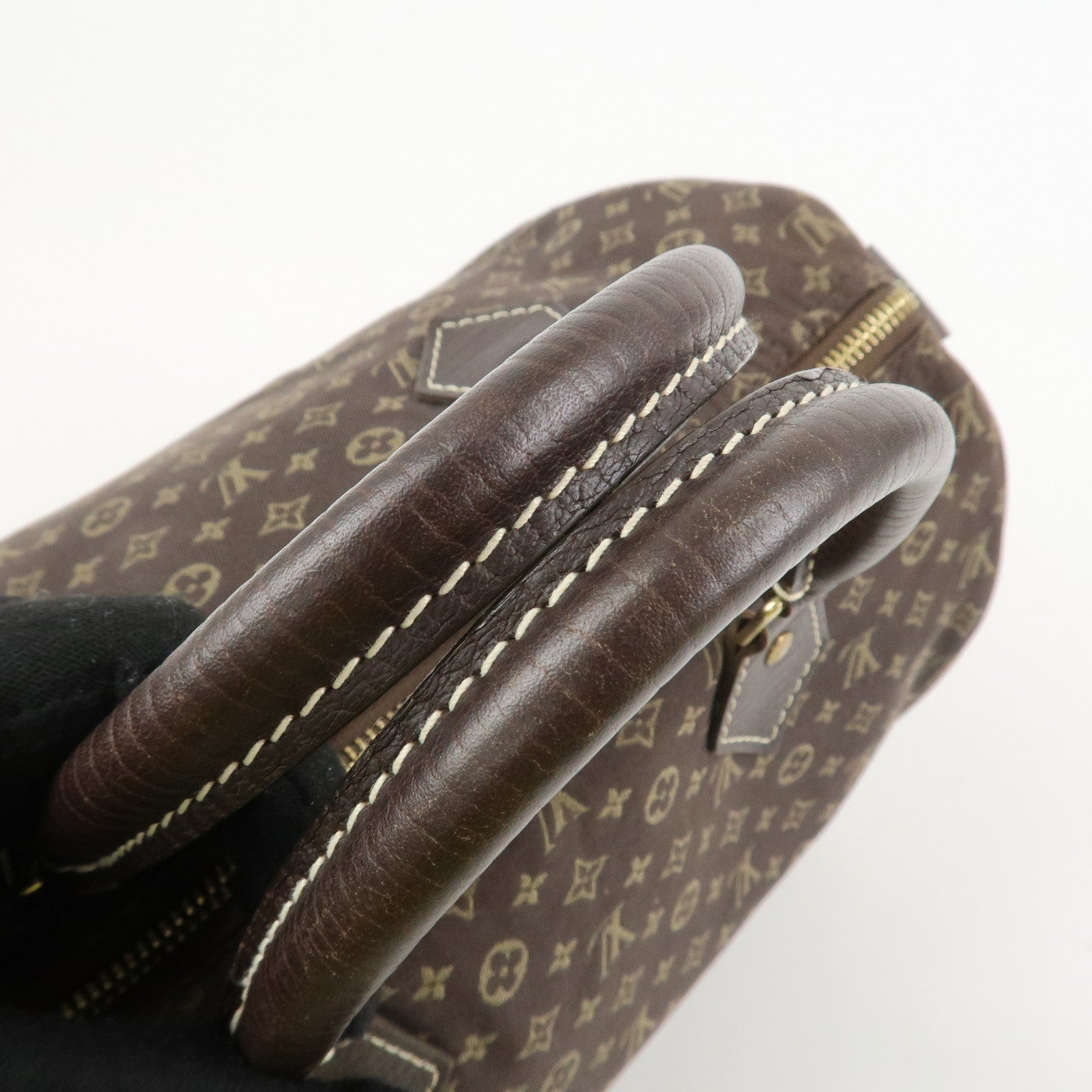 Louis Vuitton Monogram Mini Lin Speedy 30 Boston Bag Ebene M95224