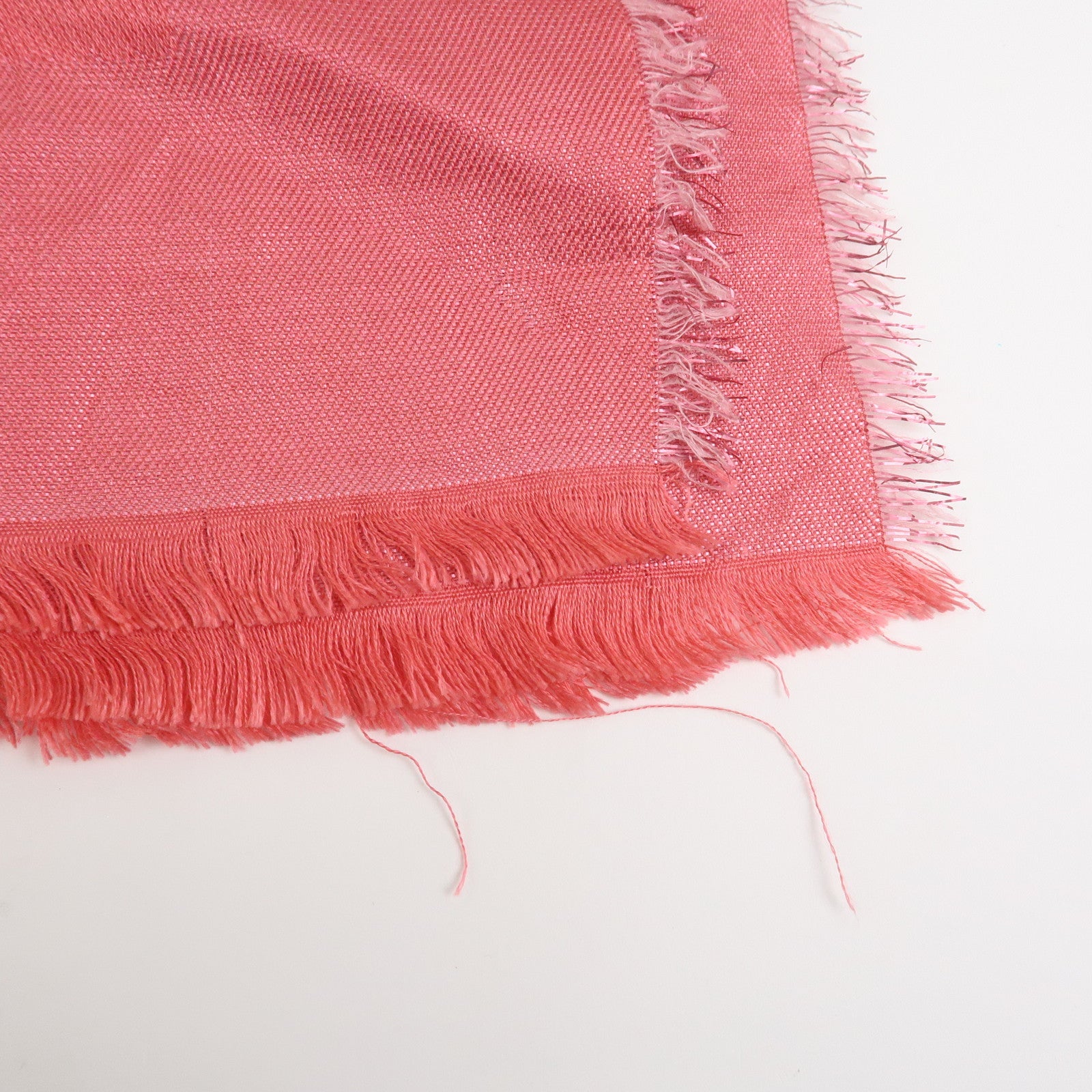 Louis Vuitton Monogram Silk Wook Shawl Scarf Pink