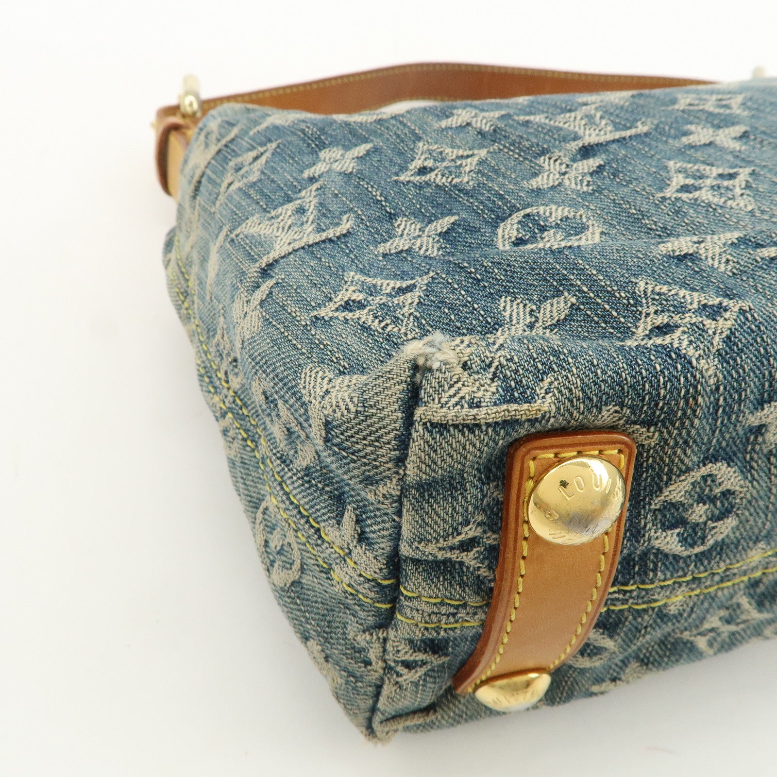 Louis Vuitton Monogram Denim Baggy PM 2Way Bag Shoulder Bag M95049