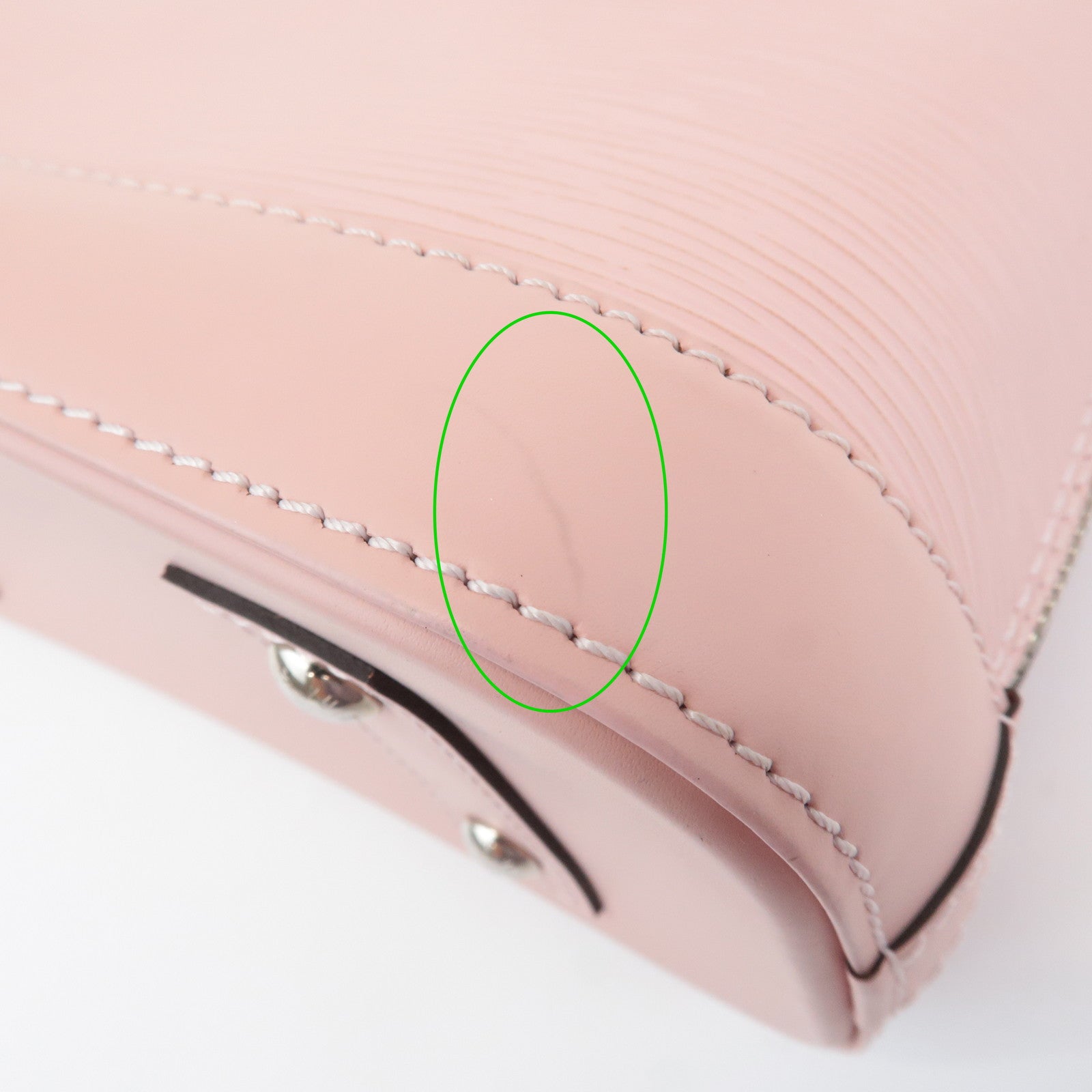 Louis Vuitton Epi Alma BB 2Way Hand Bag Rose Ballerine M41327 Used