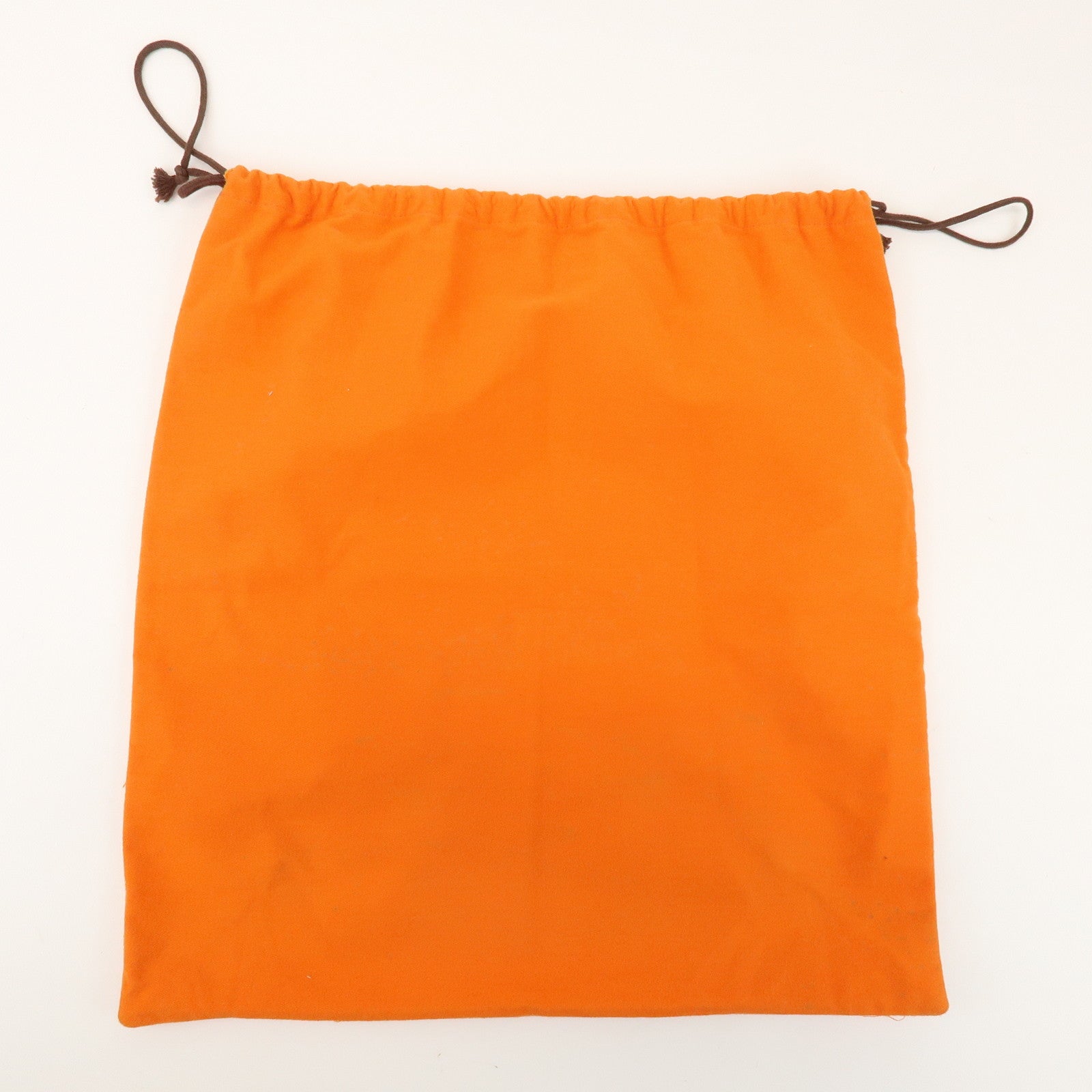 HERMES Set of 4 Drawstring Style Dust Bag Storage Bag Orange