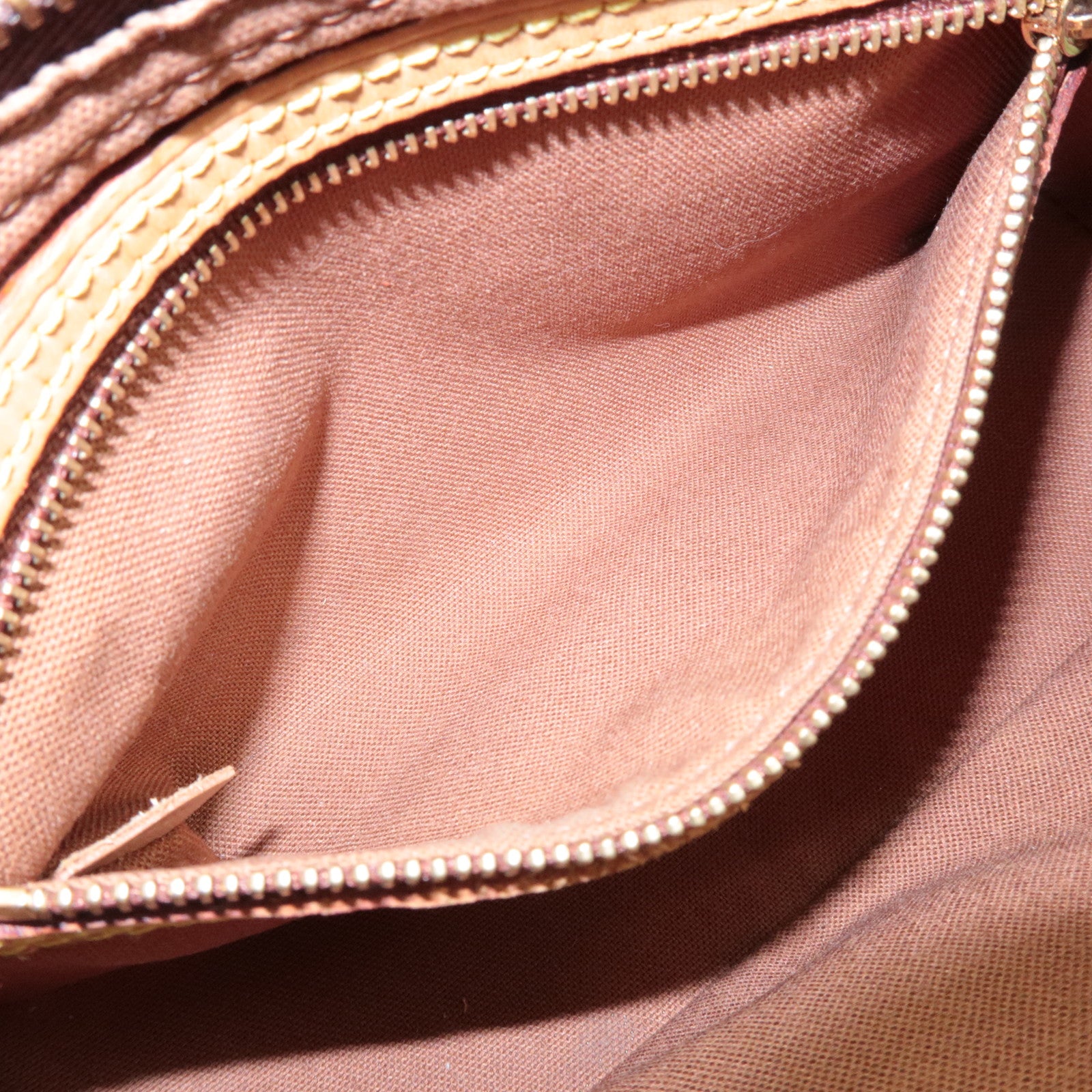 Louis Vuitton Monogram Trotteur Shoulder Bag Brown M51240 Used