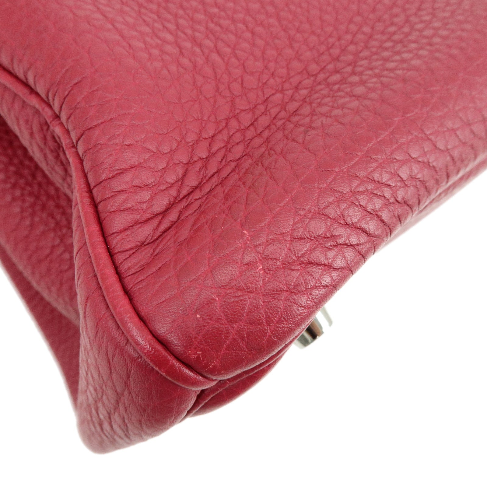 HERMES Birkin 30 Taurillon Clemence Hand Bag Rose Wood