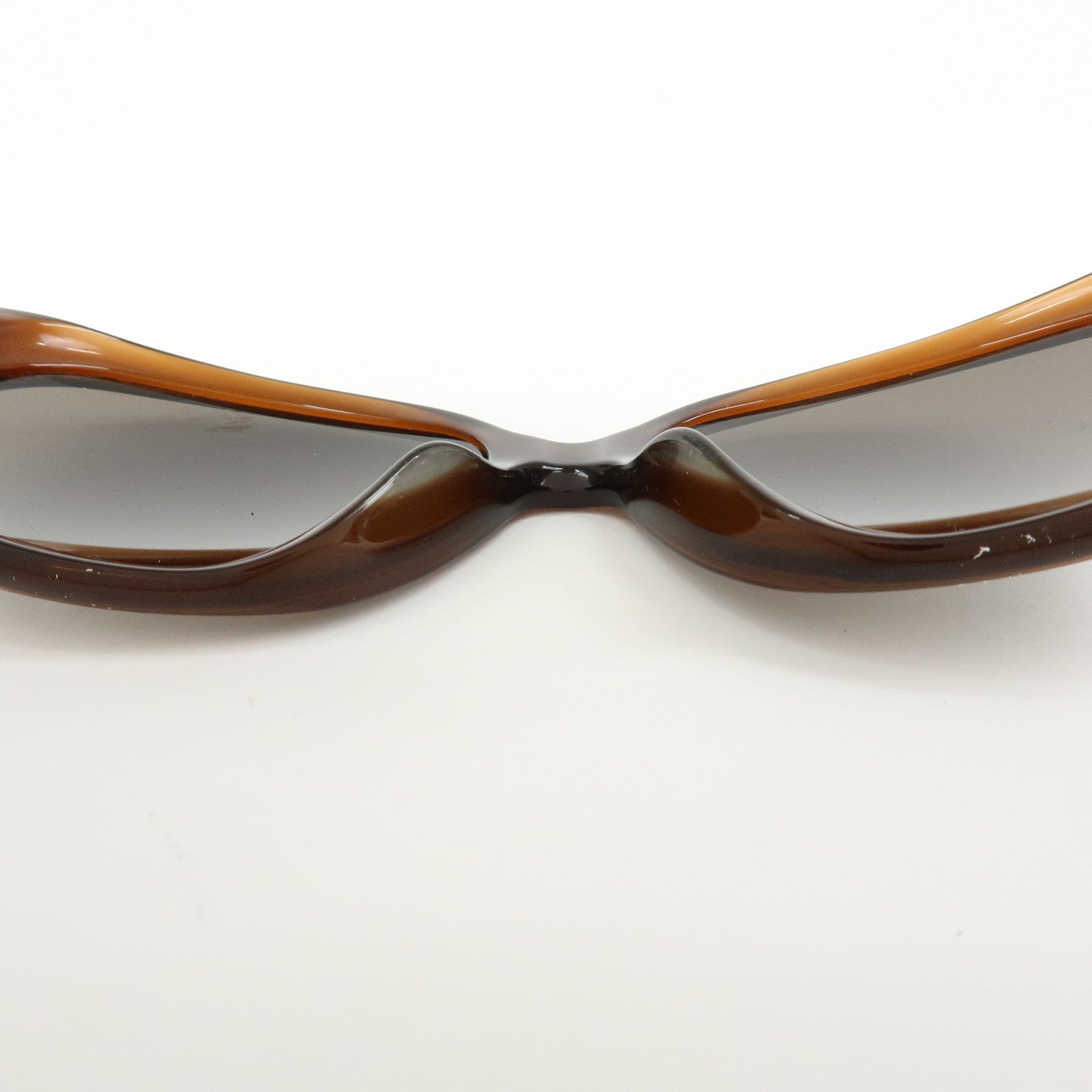 CHANEL Camellia Plastic Sunglasses Brown 5113-A56□16